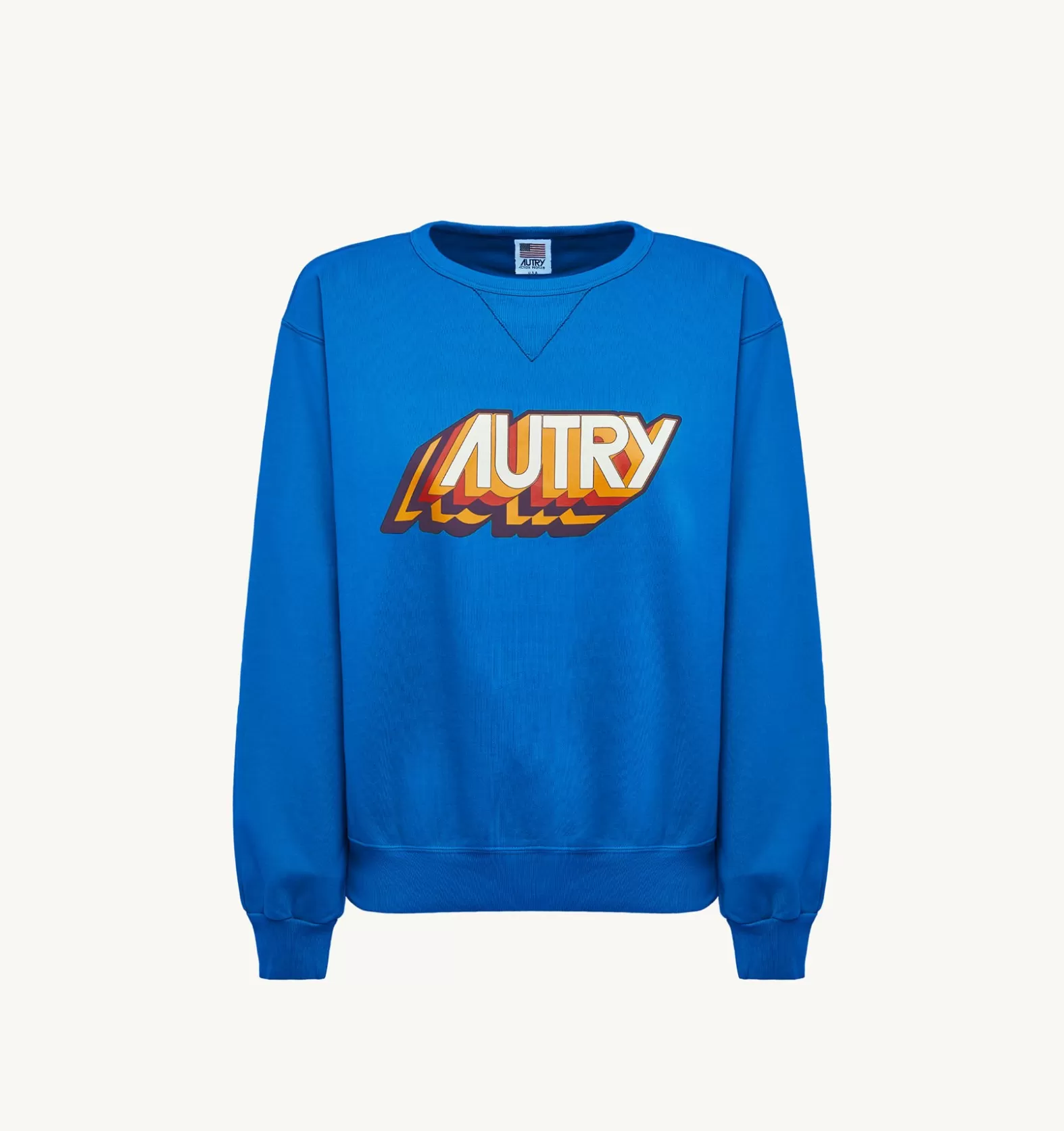 Top^AUTRY Aerobic Logo Crew Neck Sweatshirt Color Bluette