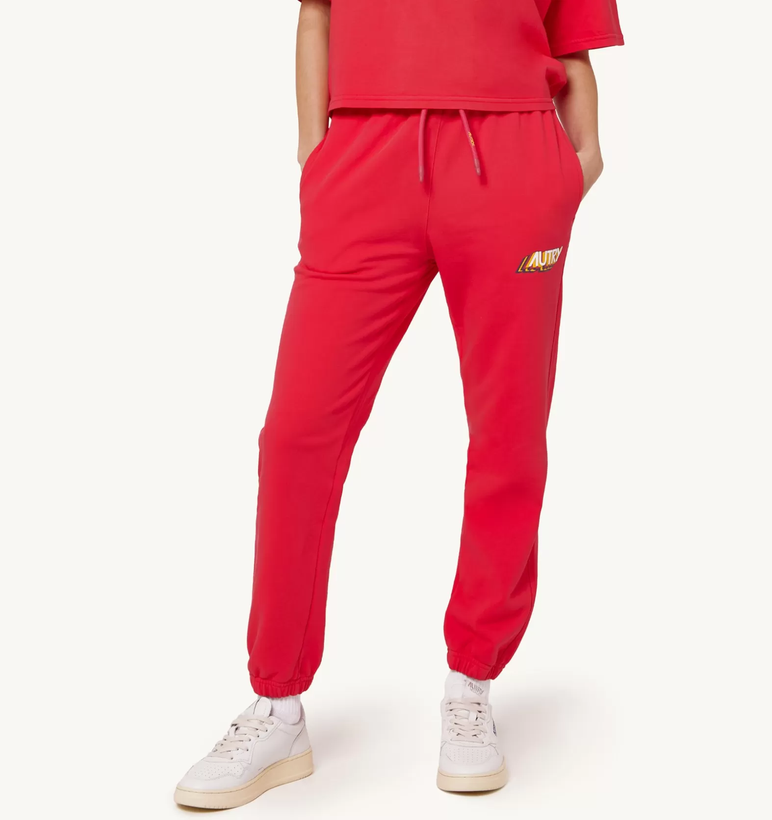 Bottom^AUTRY Aerobic Logo Pants Color Fuchsia