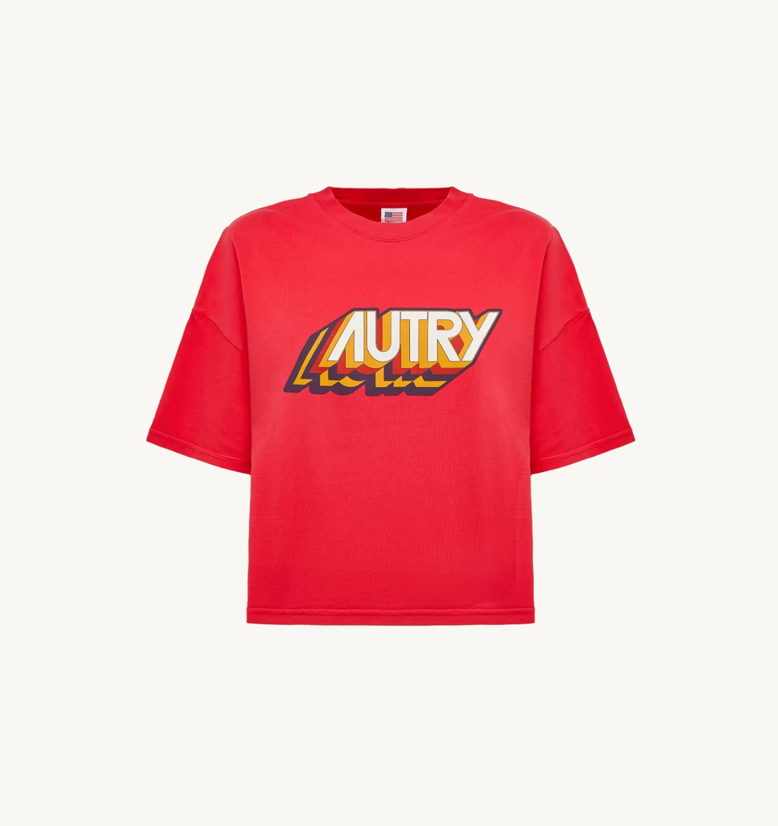 Top^AUTRY Aerobic Logo T-Shirt Color Red