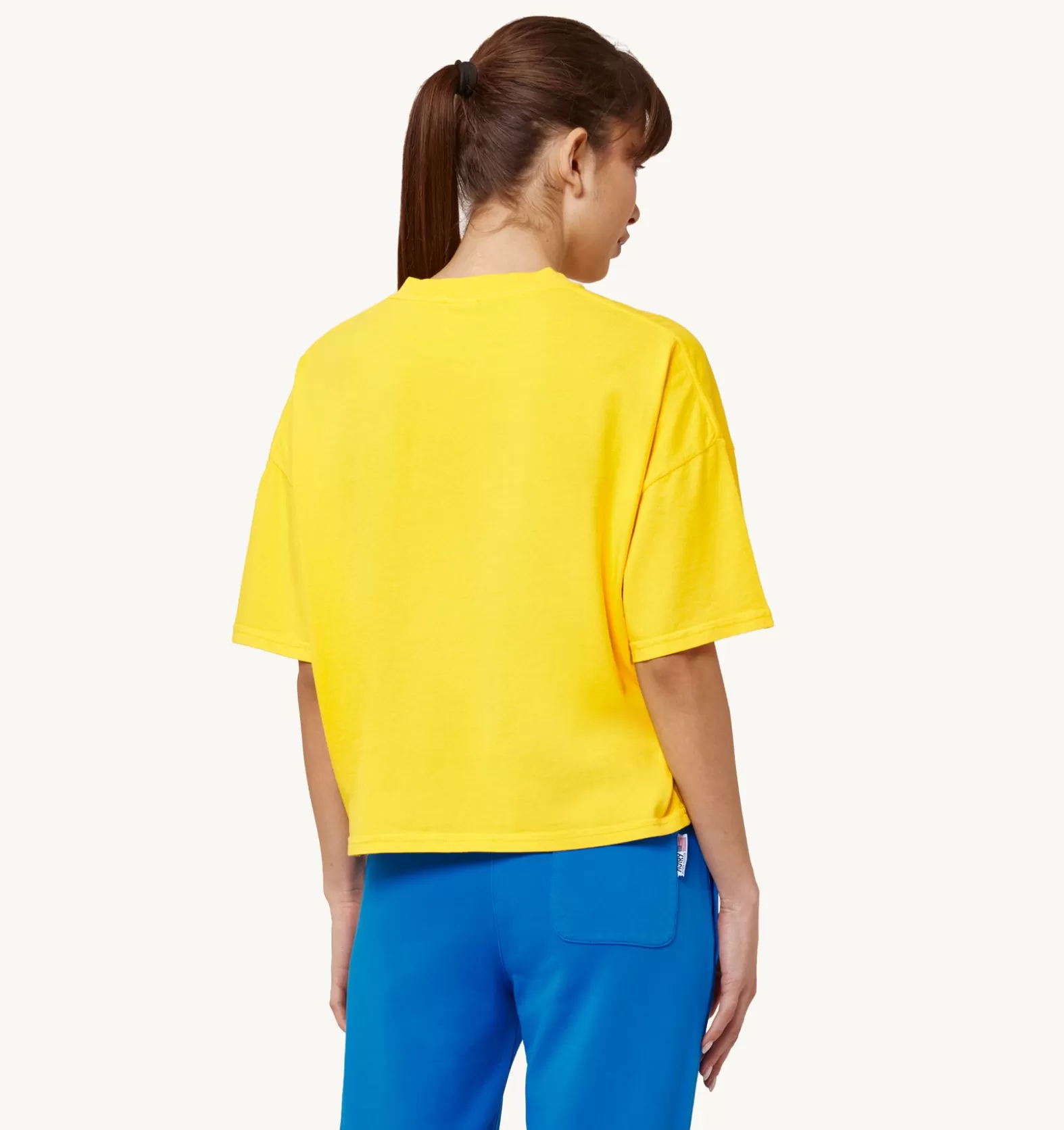 Top^AUTRY Aerobic Logo T-Shirt Color Yellow
