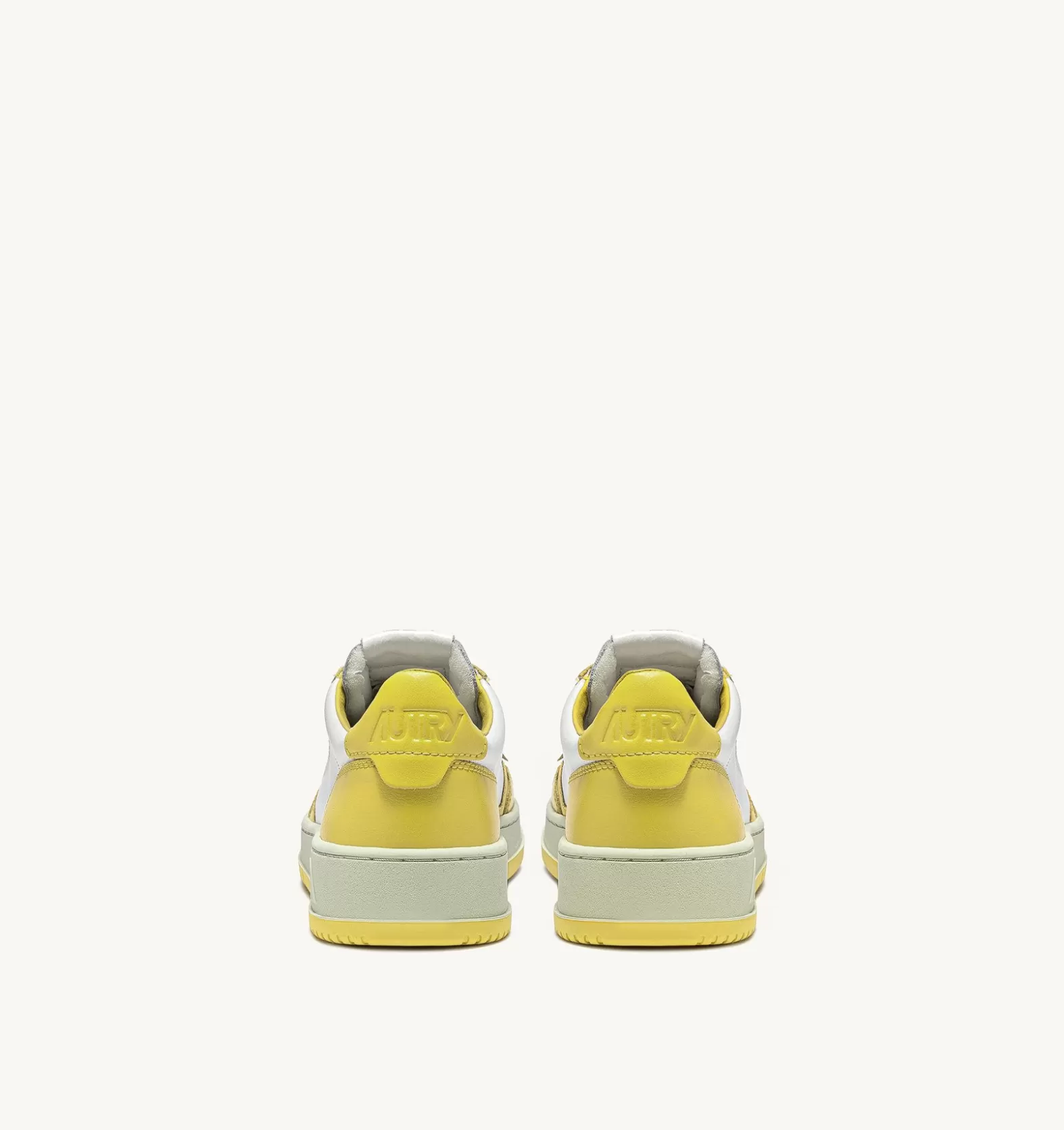 Medalist^AUTRY Bicolor Medalist Low In White And Yellow Leather