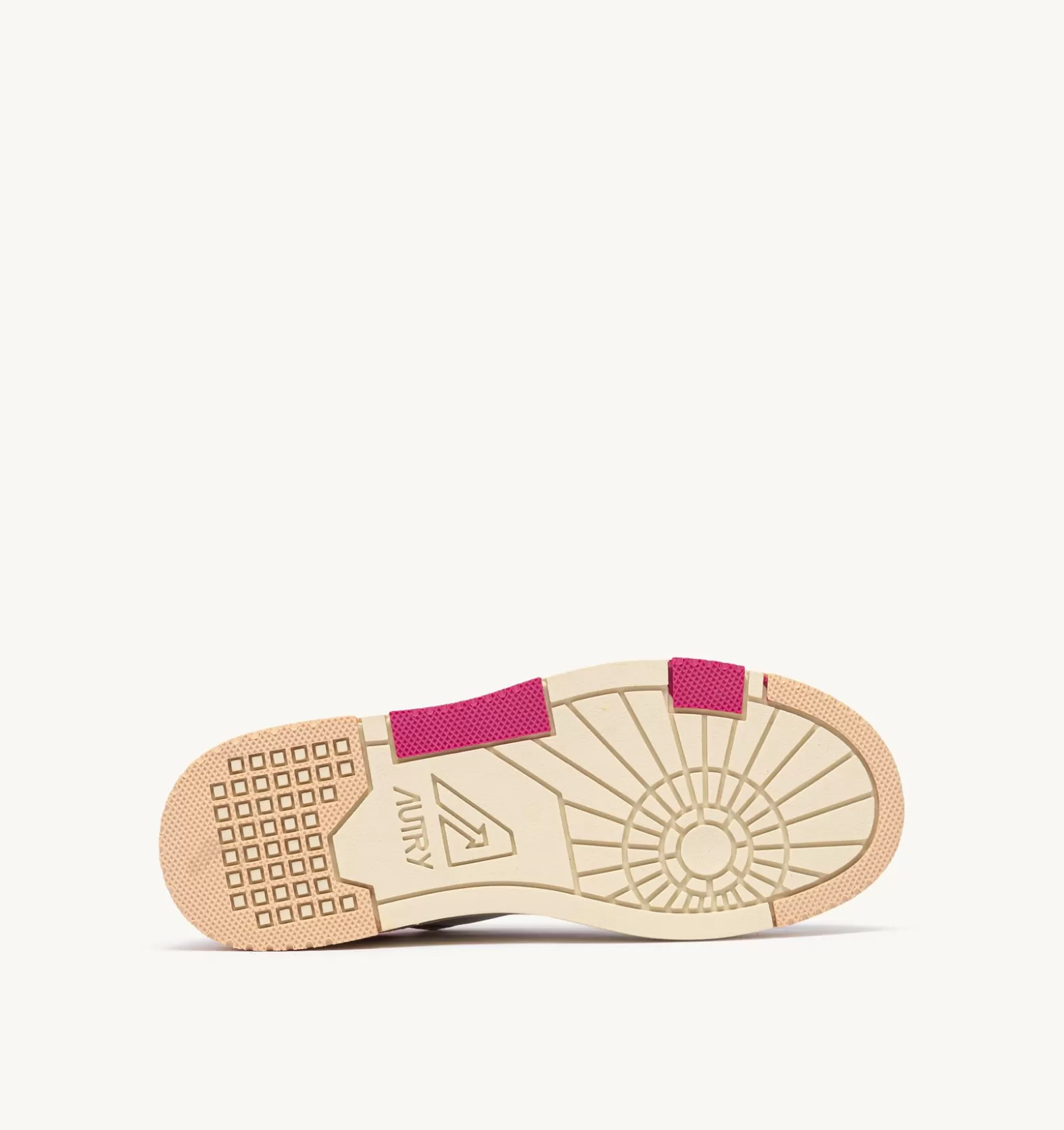Clc^AUTRY Clc In Leather And Suede Color White Beige And Fuchsia