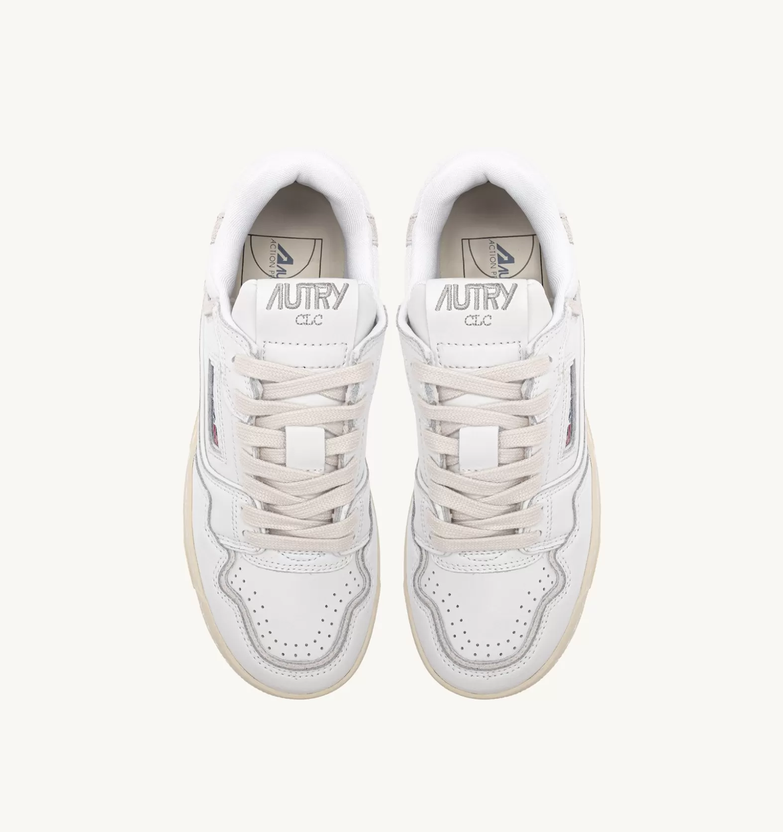 Clc^AUTRY Clc Sneakers In Leather Color White
