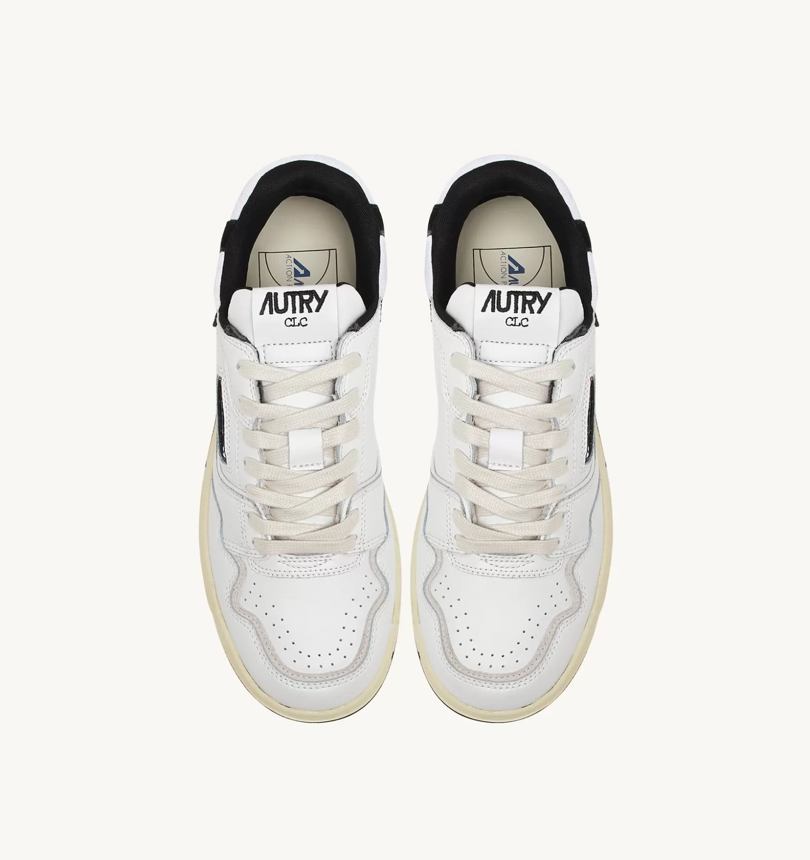 Clc^AUTRY Clc Sneakers In Leather Color White And Black