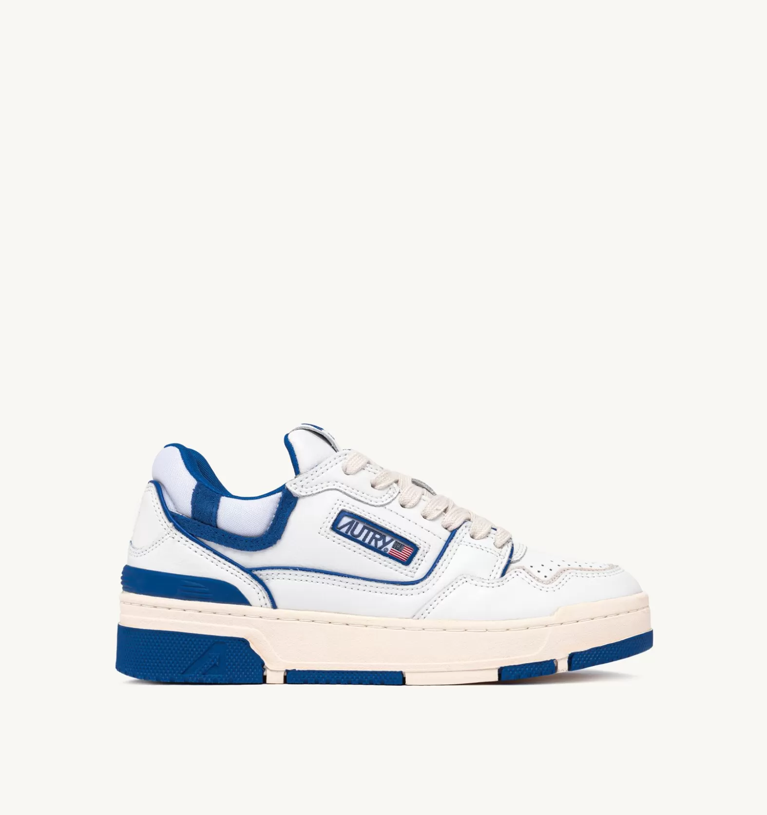Clc^AUTRY Clc Sneakers In Leather Color White And Blue