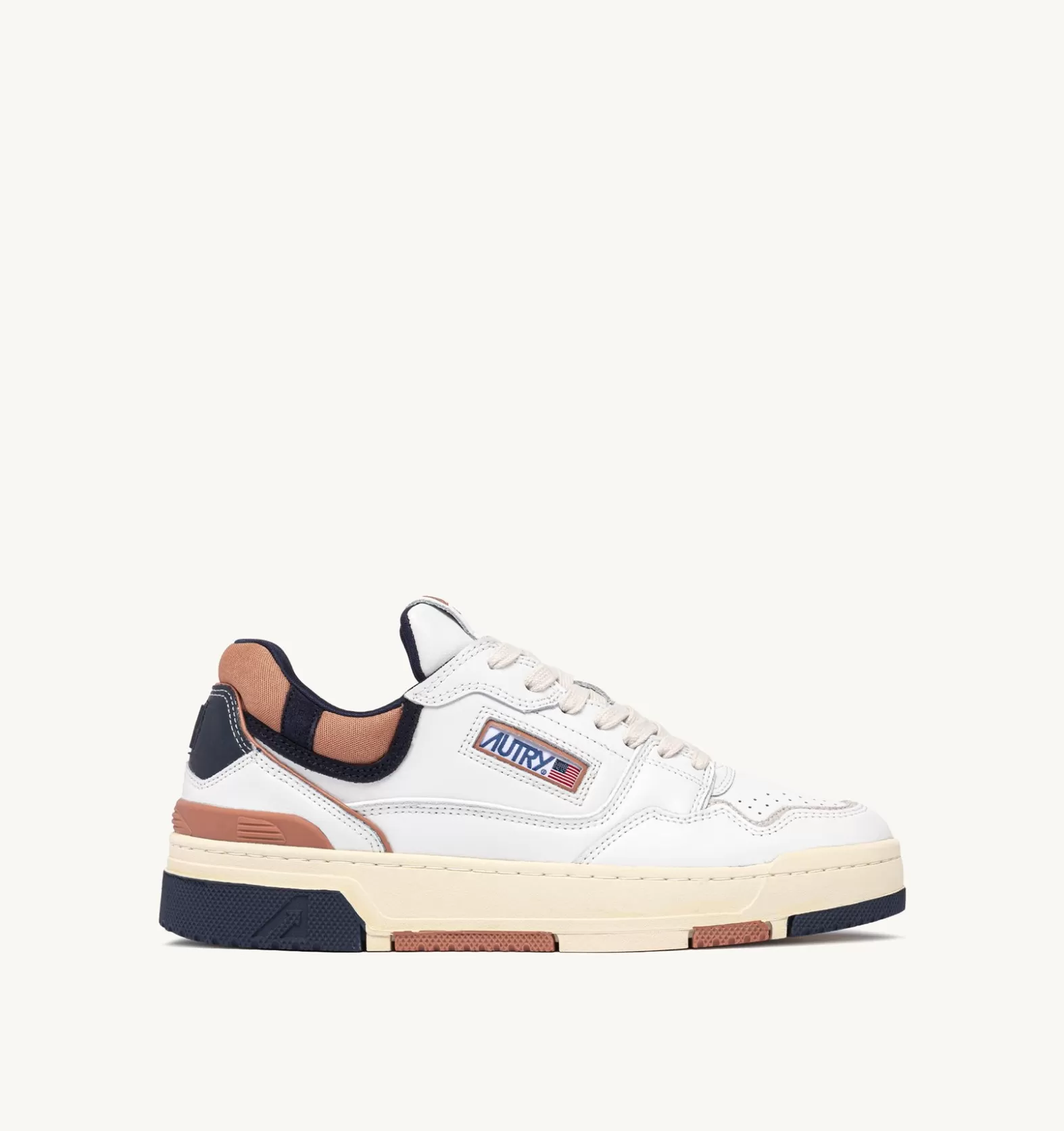 Clc^AUTRY Clc Sneakers In Leather Color White And Blue