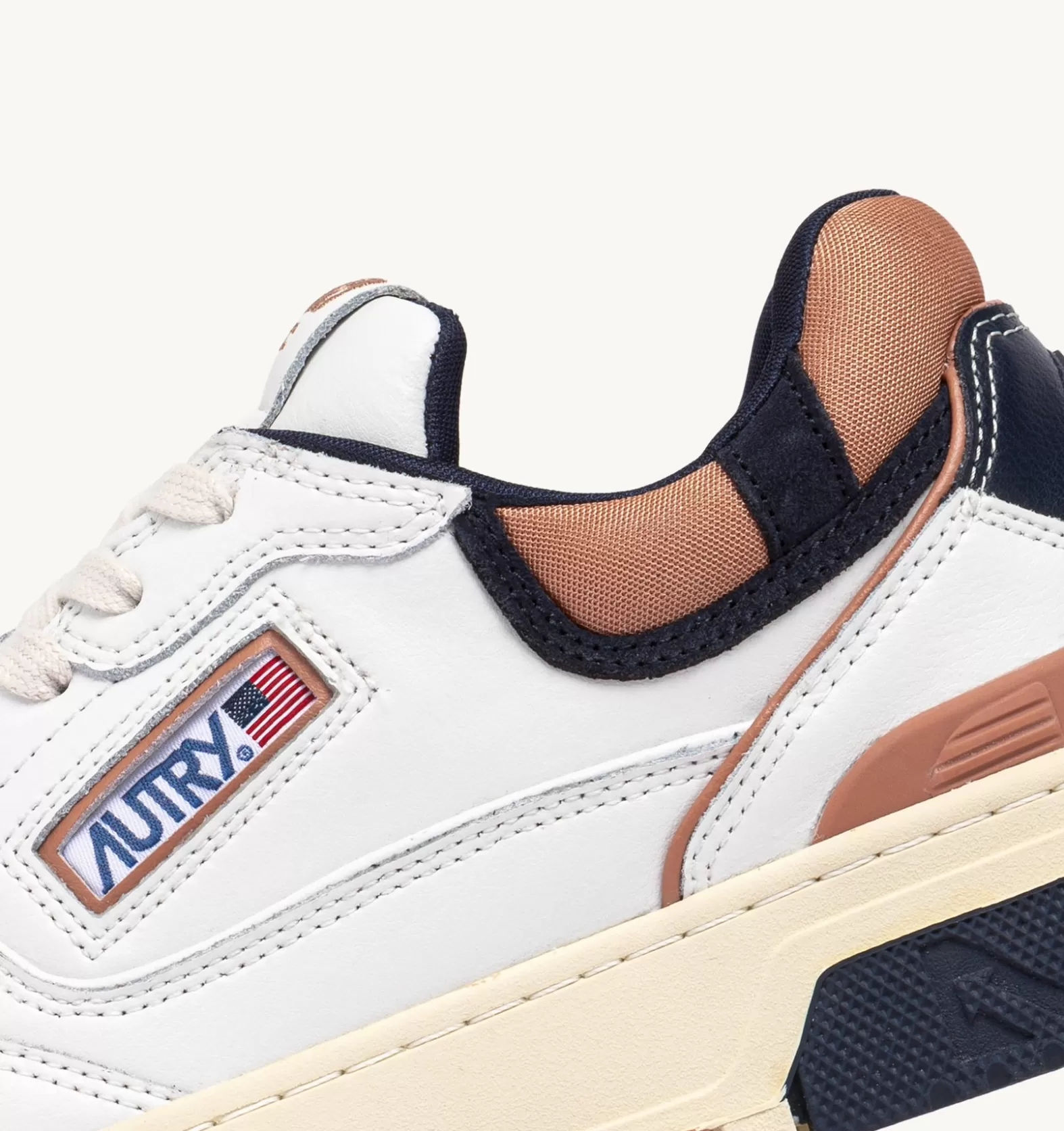 Clc^AUTRY Clc Sneakers In Leather Color White And Blue