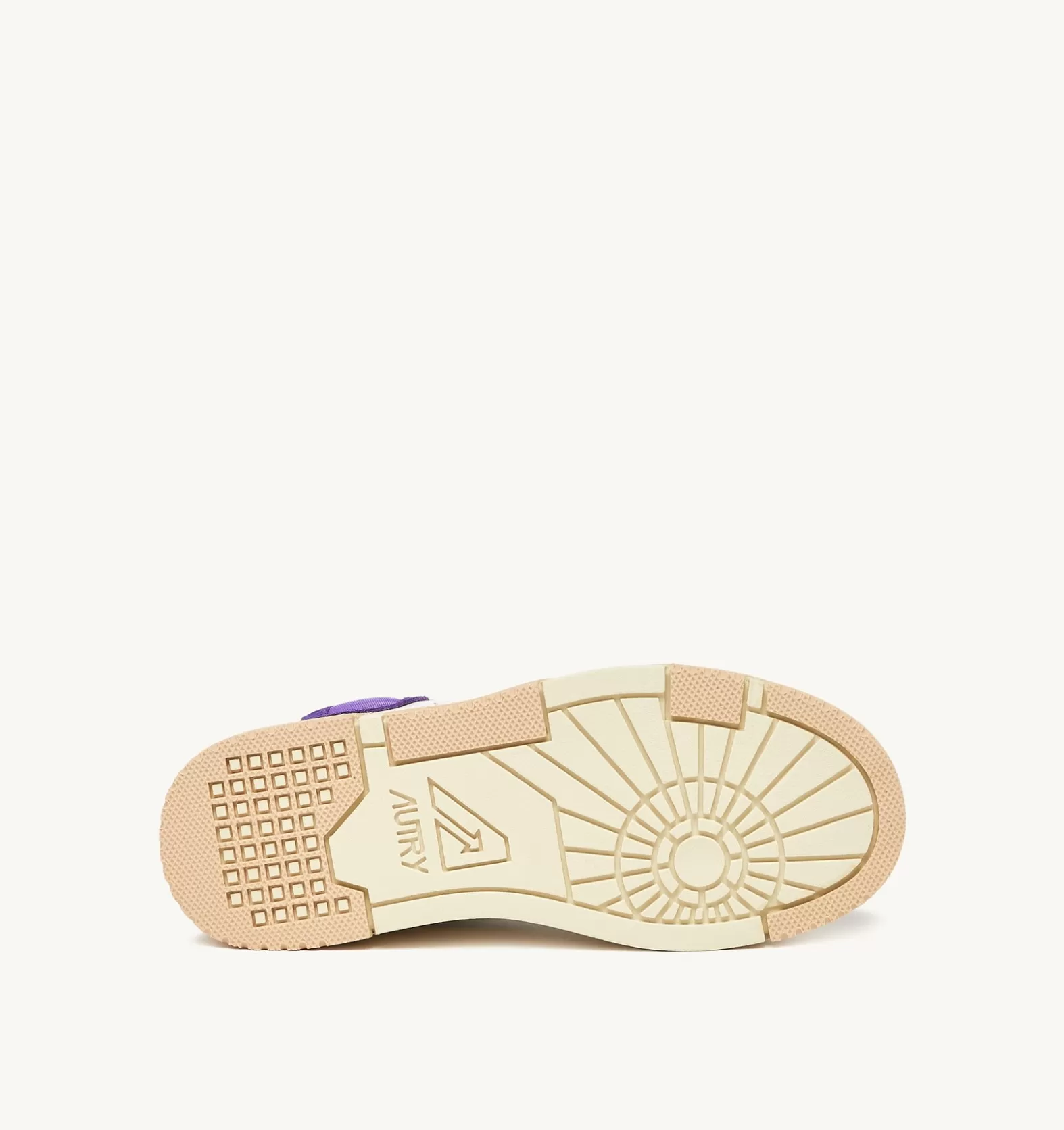 Clc^AUTRY Clc Sneakers In White And Violet Leather And Beige Suede