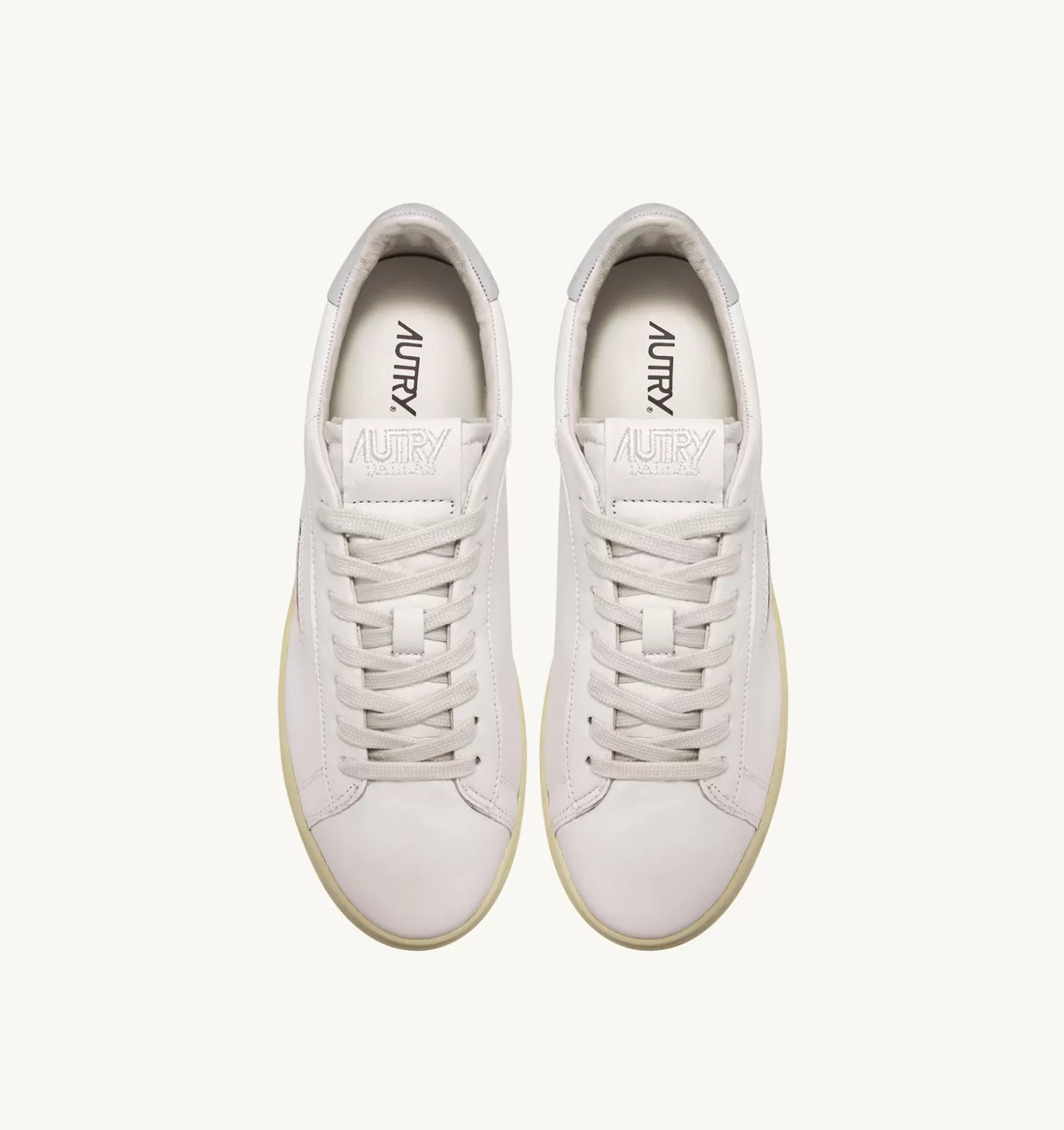 Dallas^AUTRY Dallas Low Sneakers In Goatskin And Nubuck Leather Color Grey