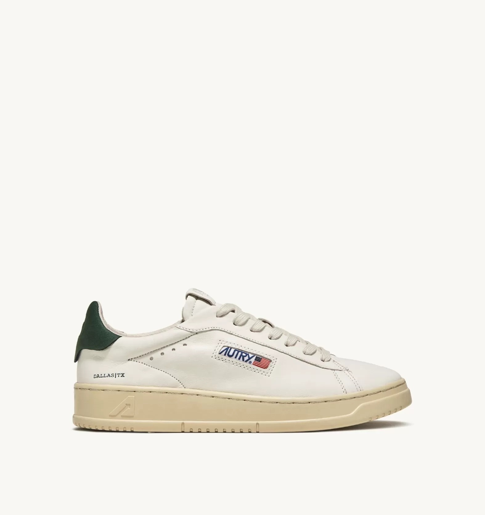 Dallas^AUTRY Dallas Low Sneakers In Goatskin And Nubuck Leather Color Military Tone