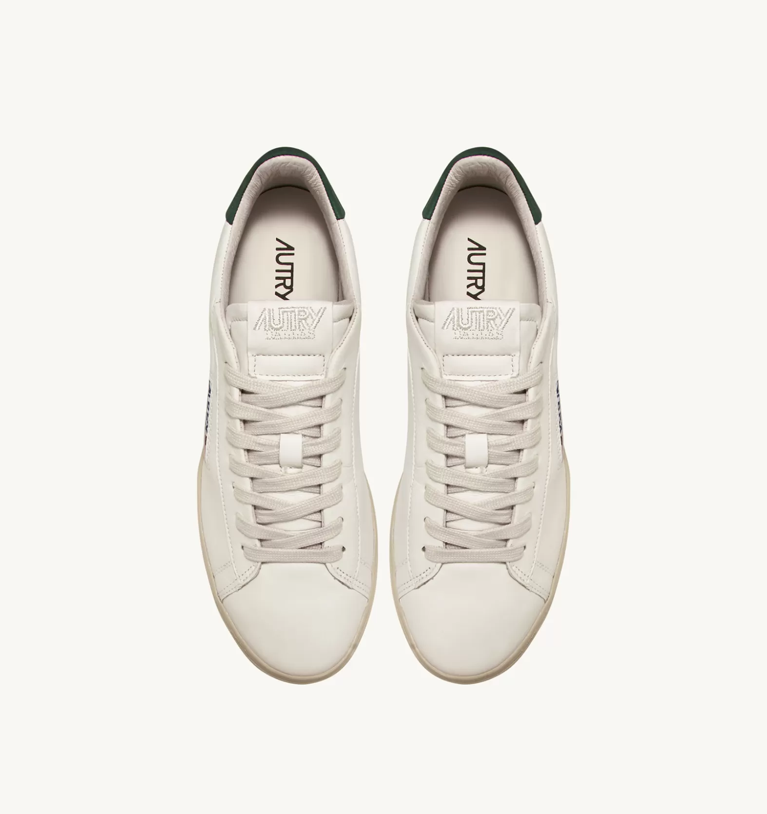 Dallas^AUTRY Dallas Low Sneakers In Goatskin And Nubuck Leather Color Military Tone