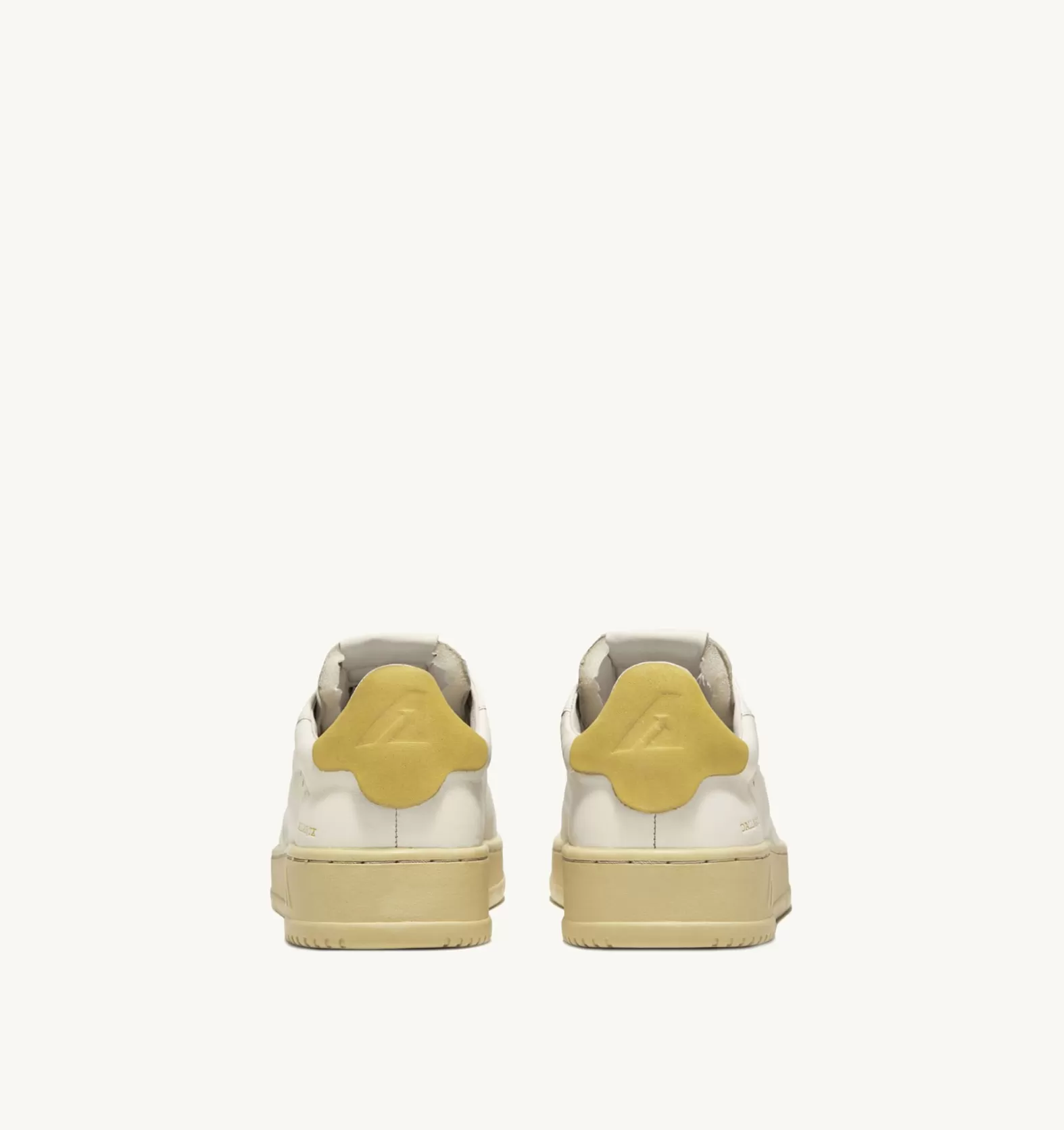 Dallas^AUTRY Dallas Low Sneakers In Goatskin And Nubuck Leather Color Yellow