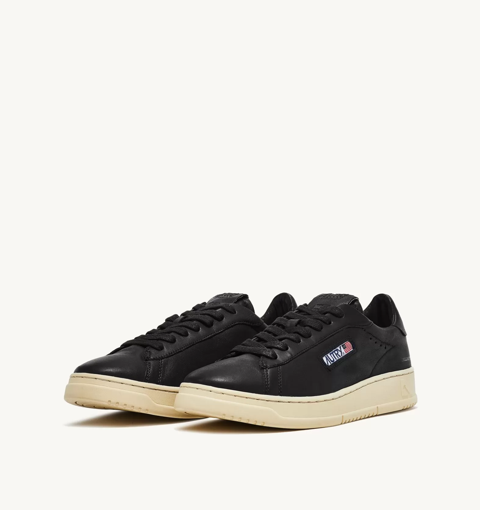 Dallas^AUTRY Dallas Low Sneakers In Soft Goatskin Color Black