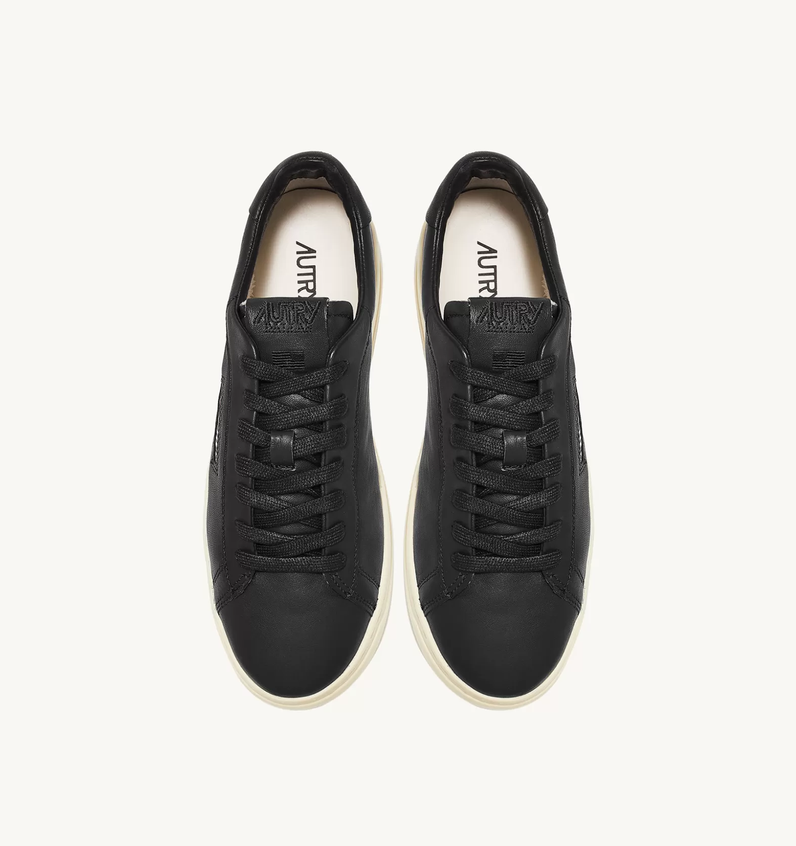 Dallas^AUTRY Dallas Low Sneakers In Soft Goatskin Color Black