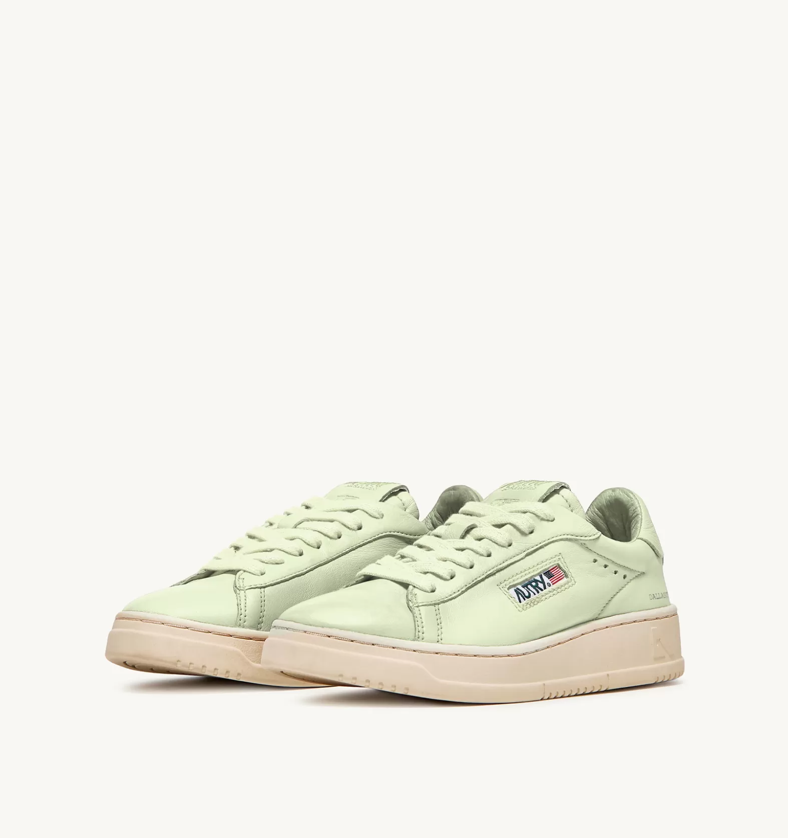 Dallas^AUTRY Dallas Low Sneakers In Soft Goatskin Color Green