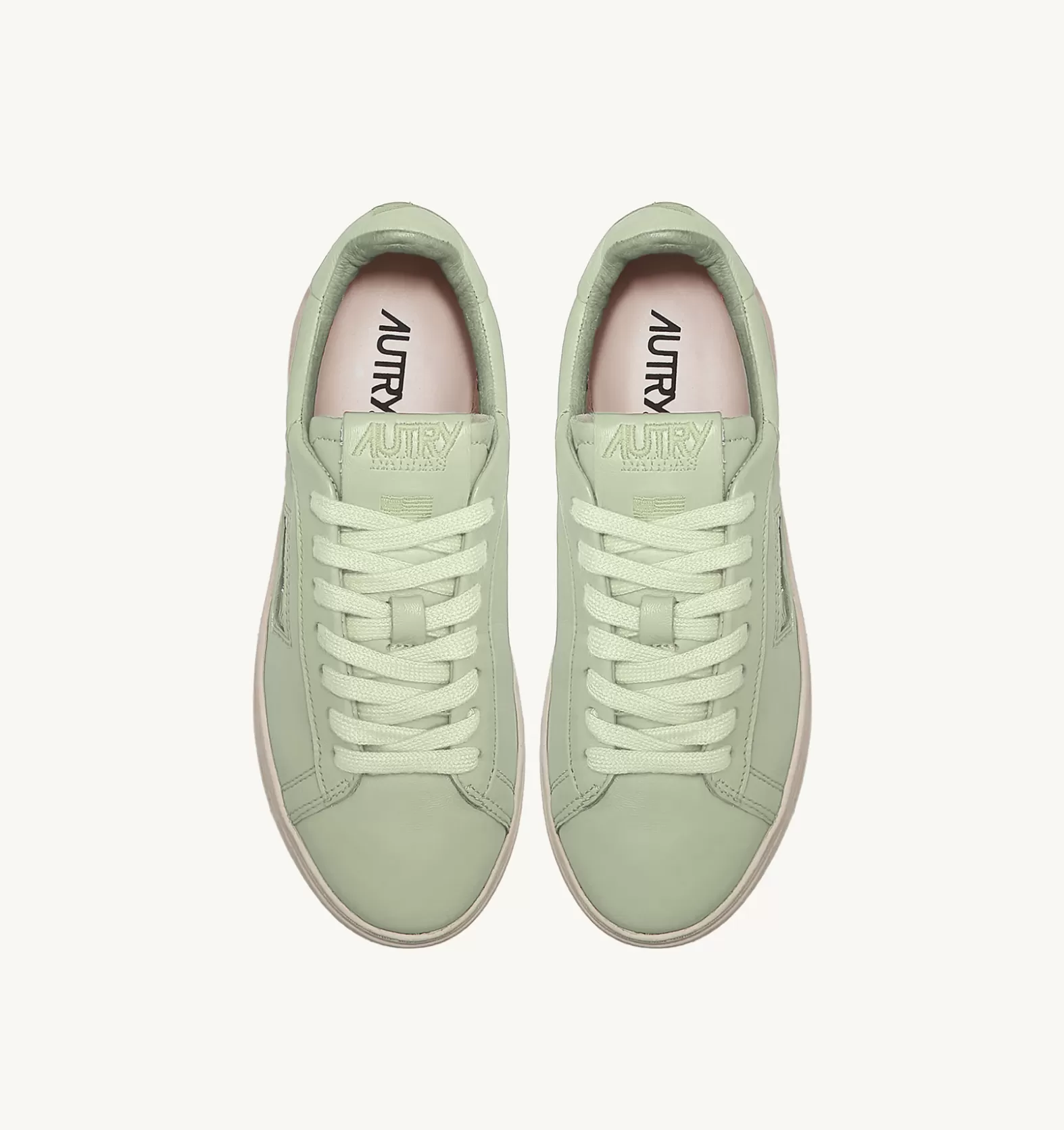 Dallas^AUTRY Dallas Low Sneakers In Soft Goatskin Color Green