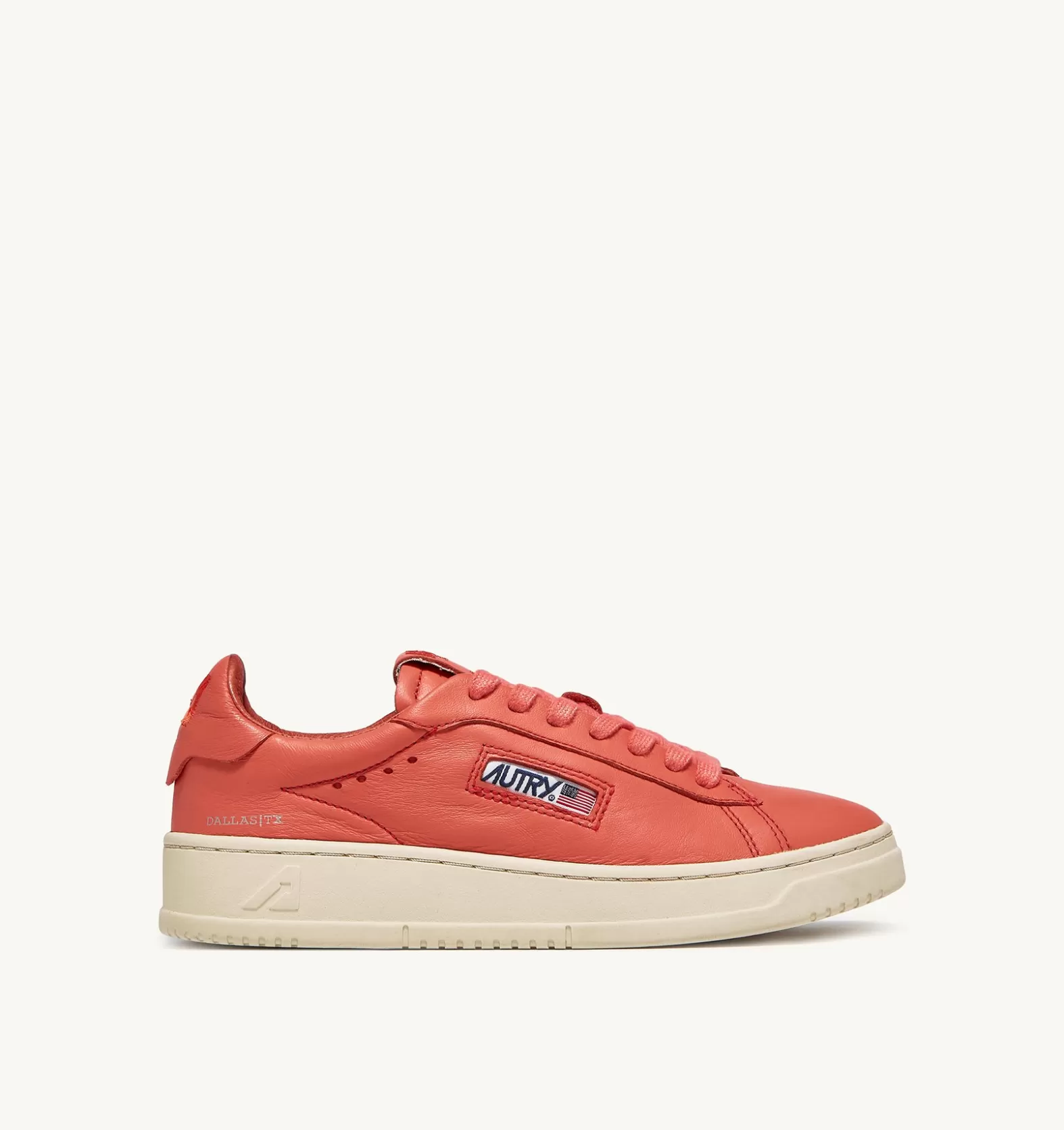 Dallas^AUTRY Dallas Low Sneakers In Soft Goatskin Color Tangerine