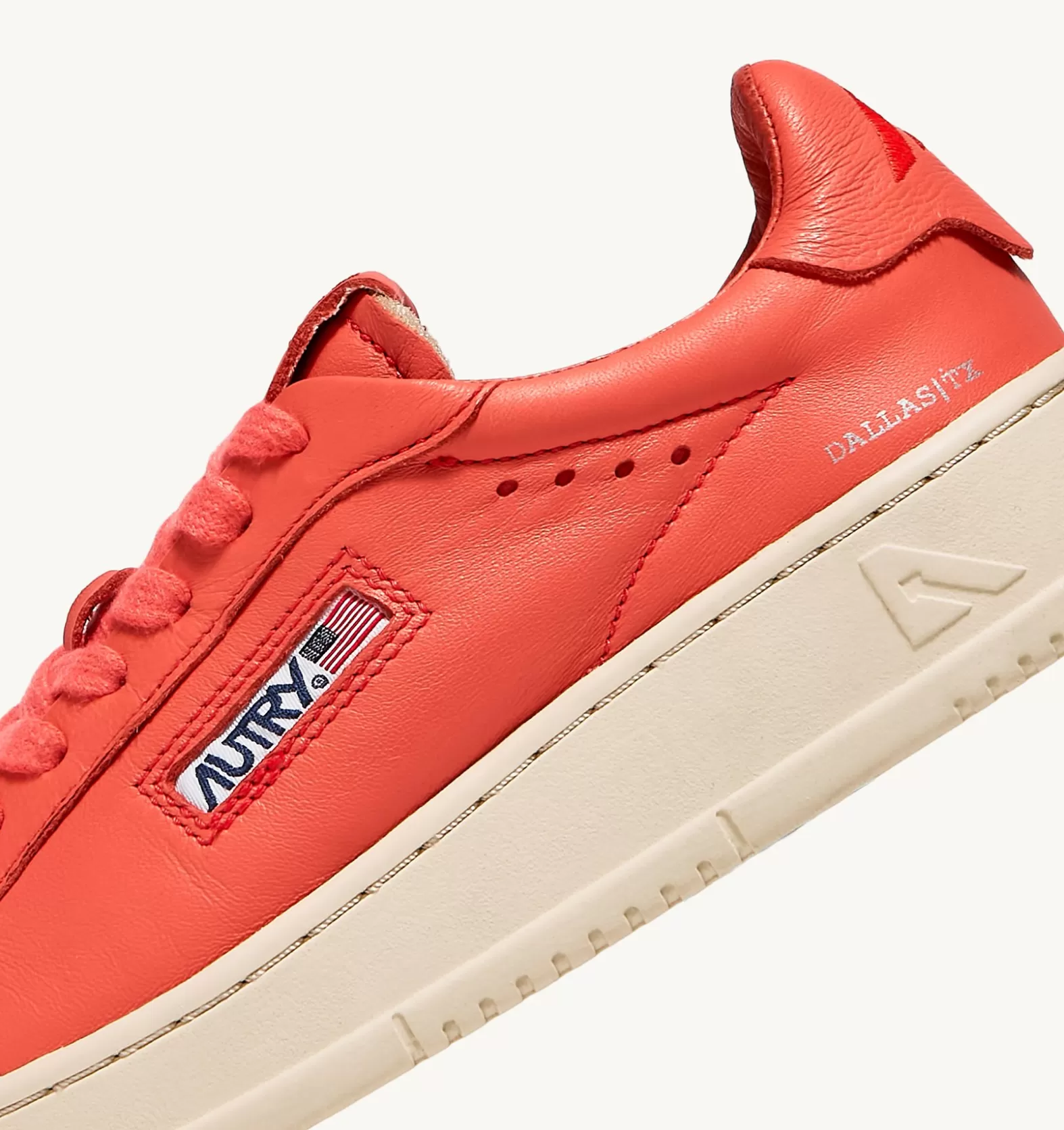 Dallas^AUTRY Dallas Low Sneakers In Soft Goatskin Color Tangerine
