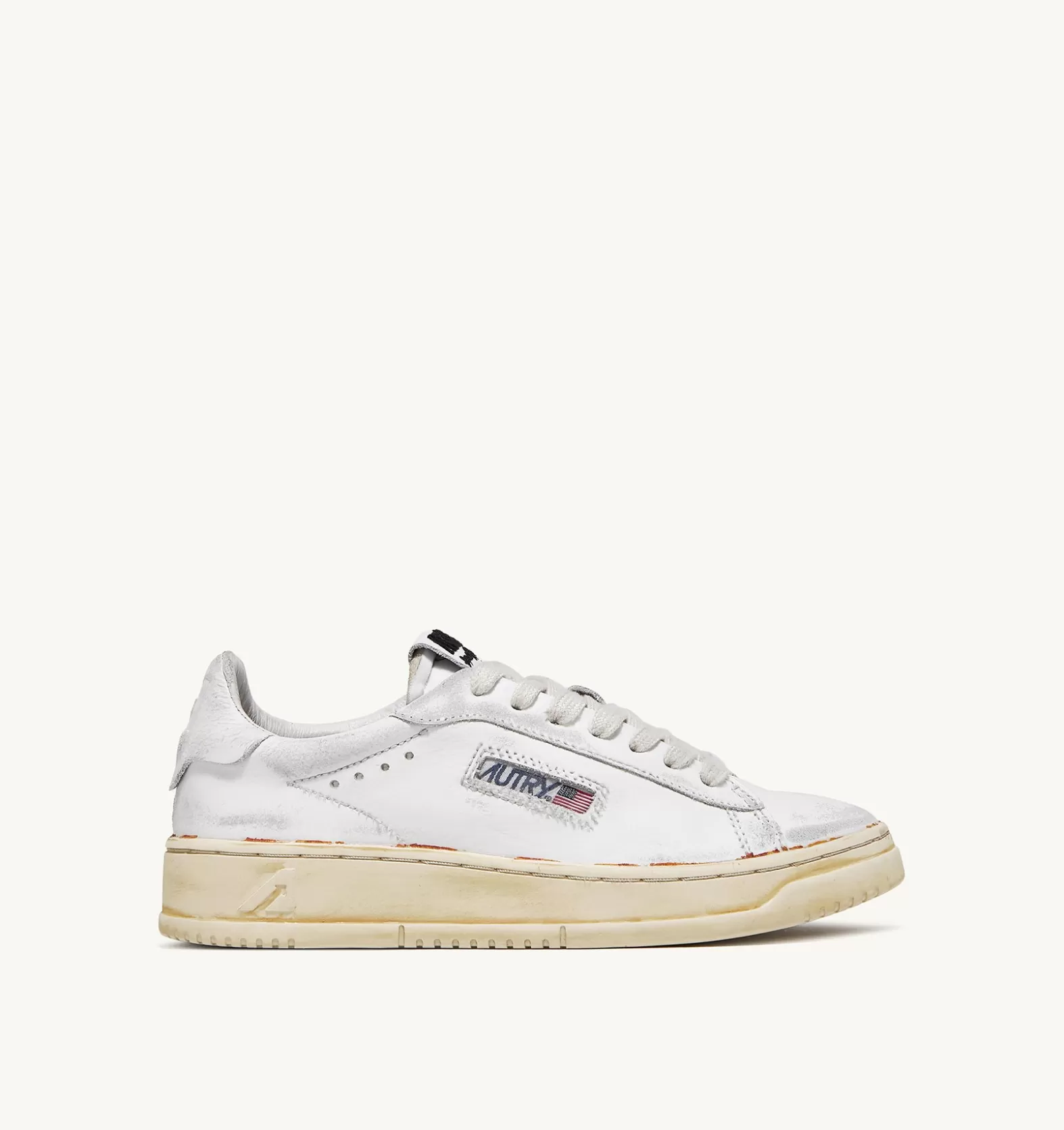 Super Vintage^AUTRY Dallas Super Vintage Low Sneakers In White Leather