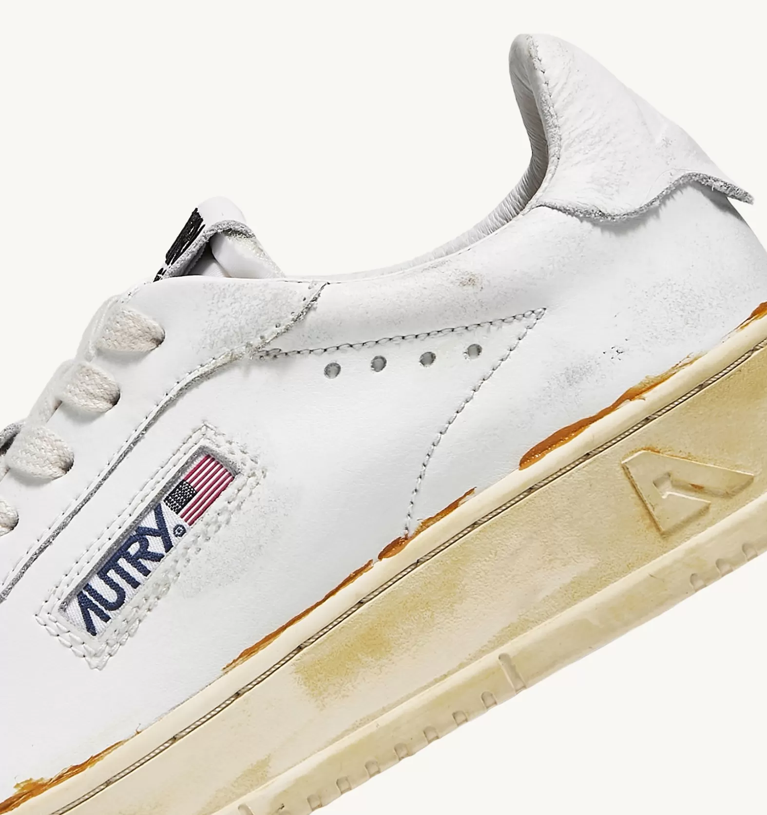 Super Vintage^AUTRY Dallas Super Vintage Low Sneakers In White Leather