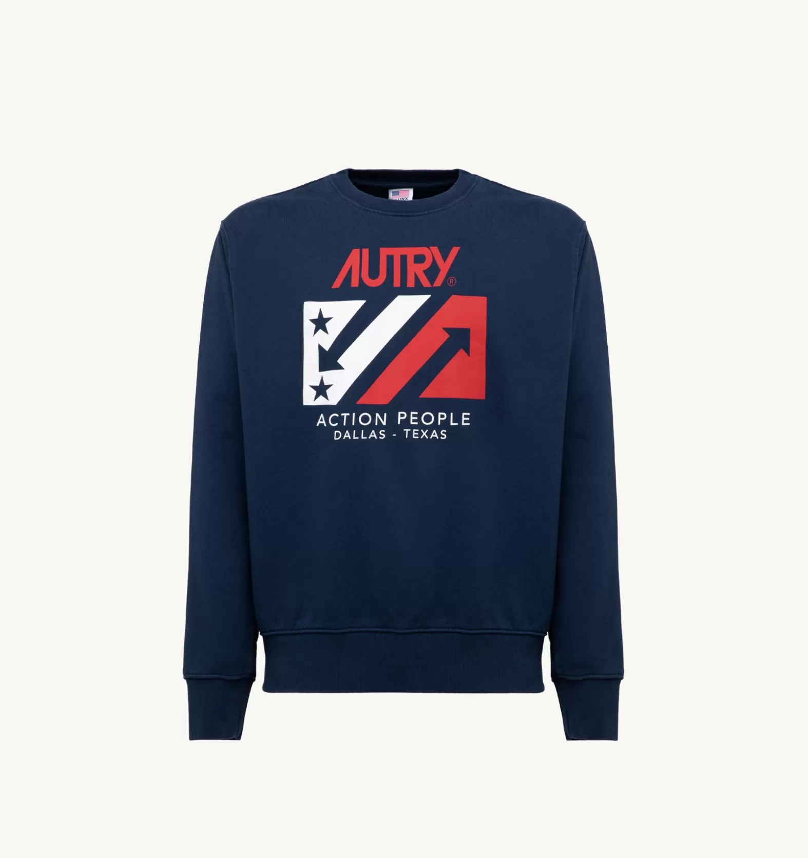 Top^AUTRY Iconic Crew Neck Sweatshirt Color Blue