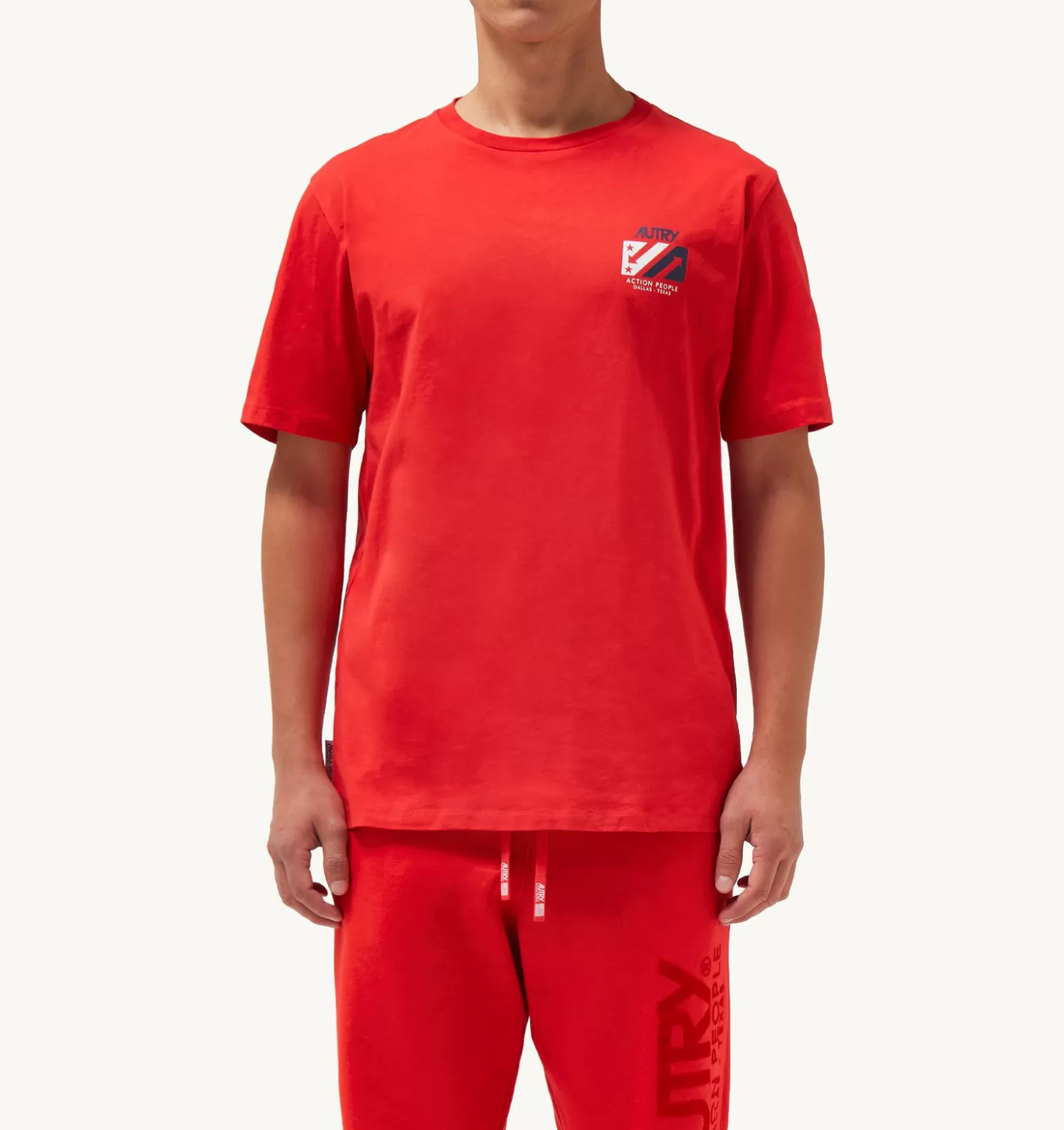 Top^AUTRY Iconic Crew Neck T-Shirt Color Red
