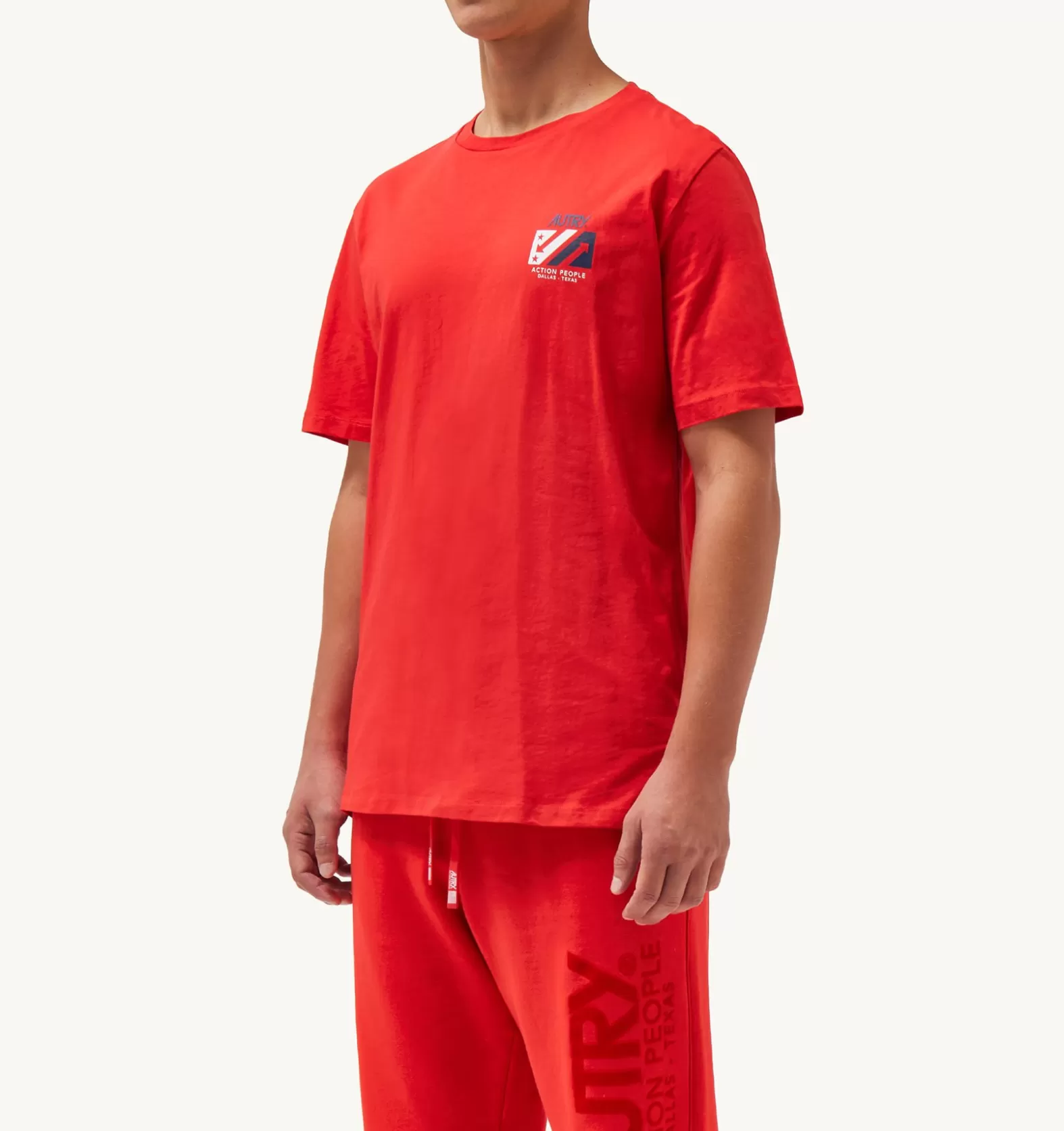 Top^AUTRY Iconic Crew Neck T-Shirt Color Red