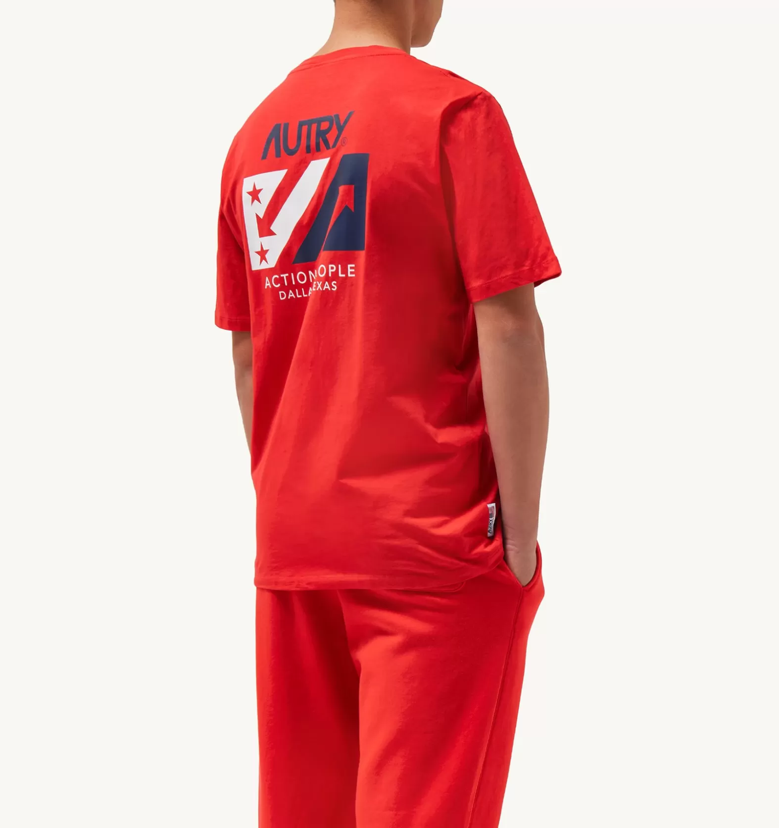 Top^AUTRY Iconic Crew Neck T-Shirt Color Red