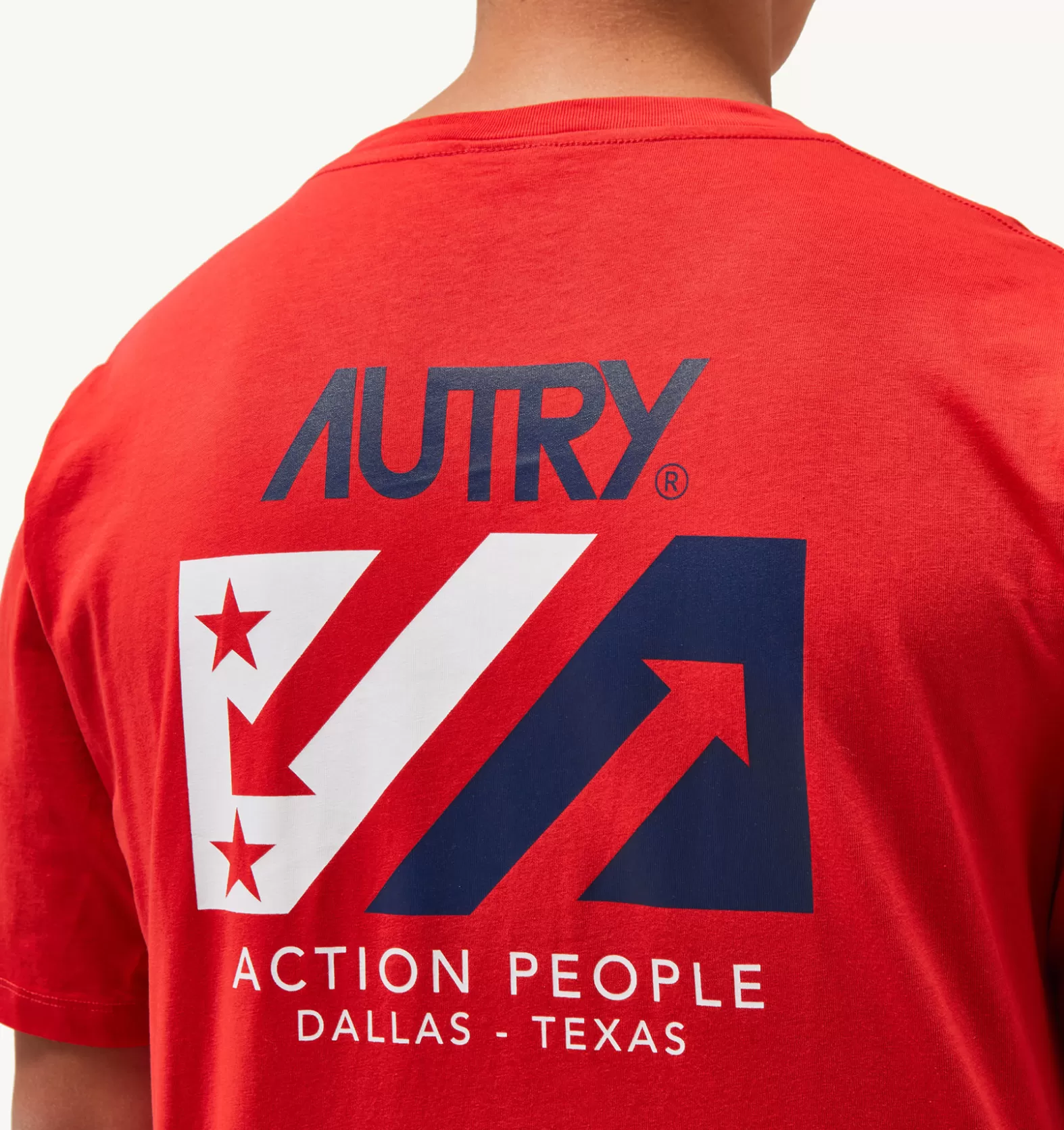 Top^AUTRY Iconic Crew Neck T-Shirt Color Red