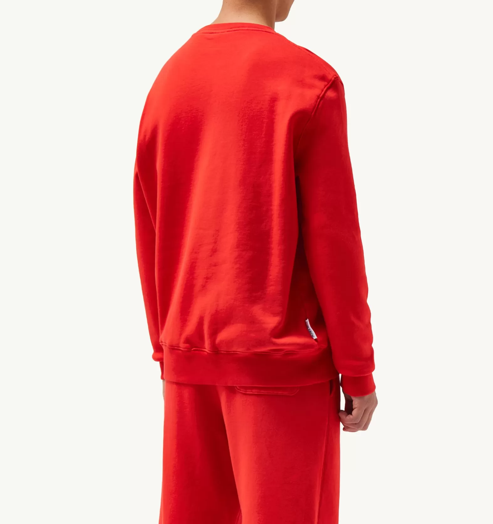 Top^AUTRY Iconic Flock Crew Neck Sweatshirt Color Red