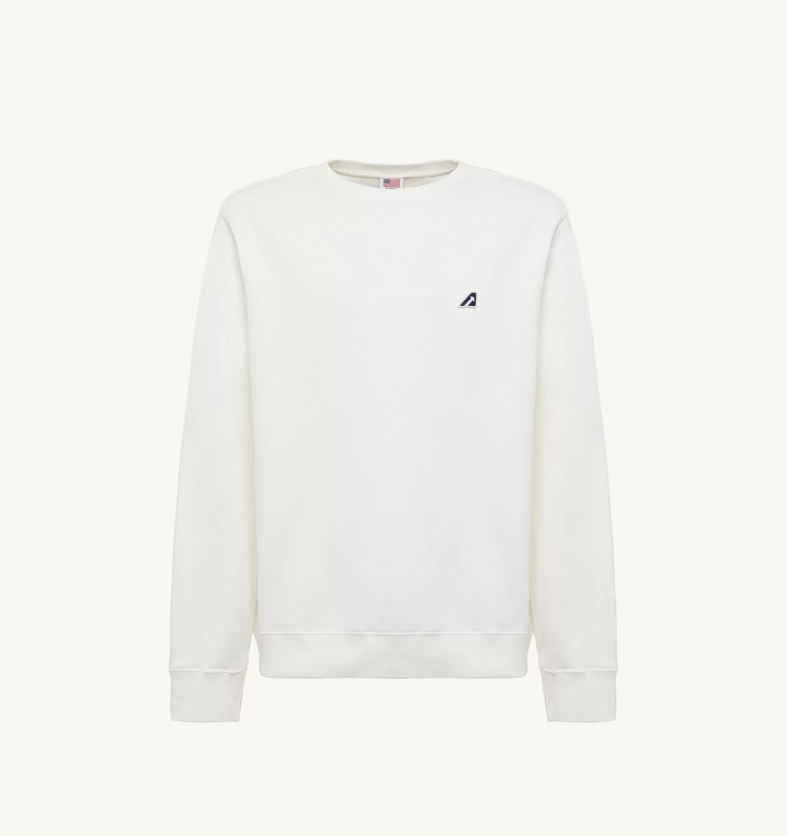 Top^AUTRY Iconic Logo Crew Neck Sweatshirt Color White