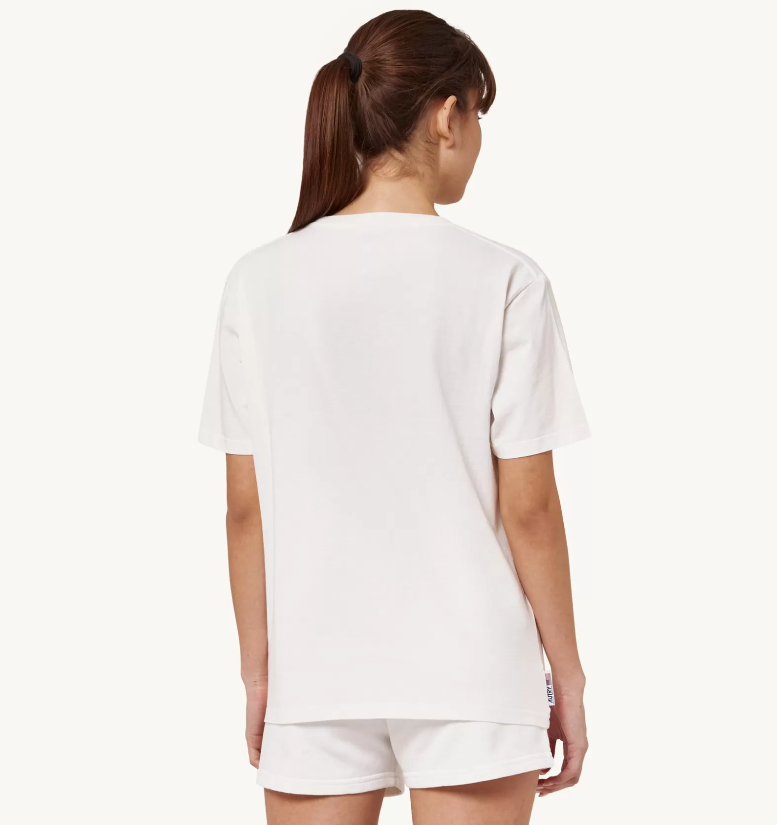 Top^AUTRY Iconic Logo Crew Neck T-Shirt Color White