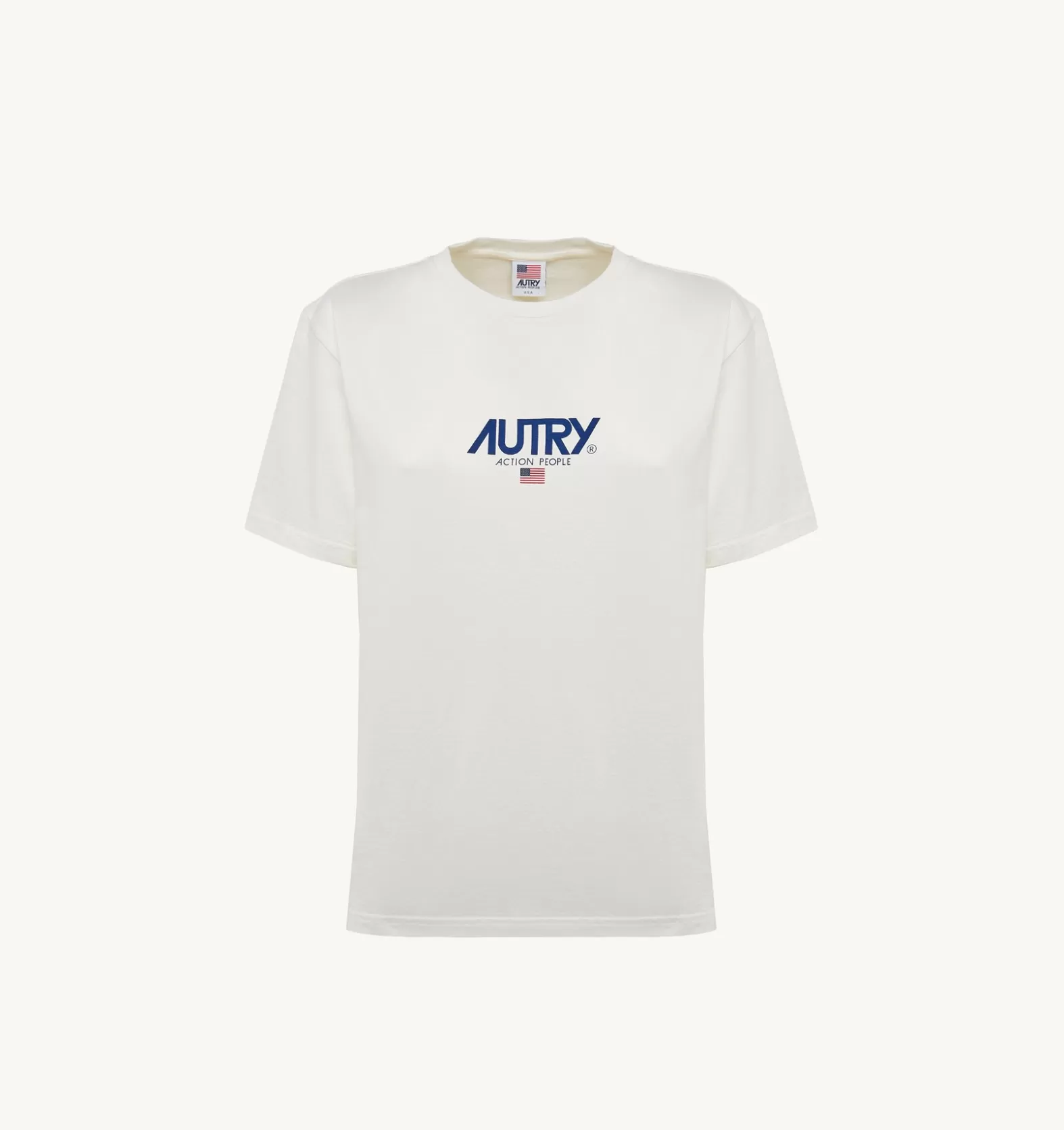 Top^AUTRY Iconic Logo Crew Neck T-Shirt Color White