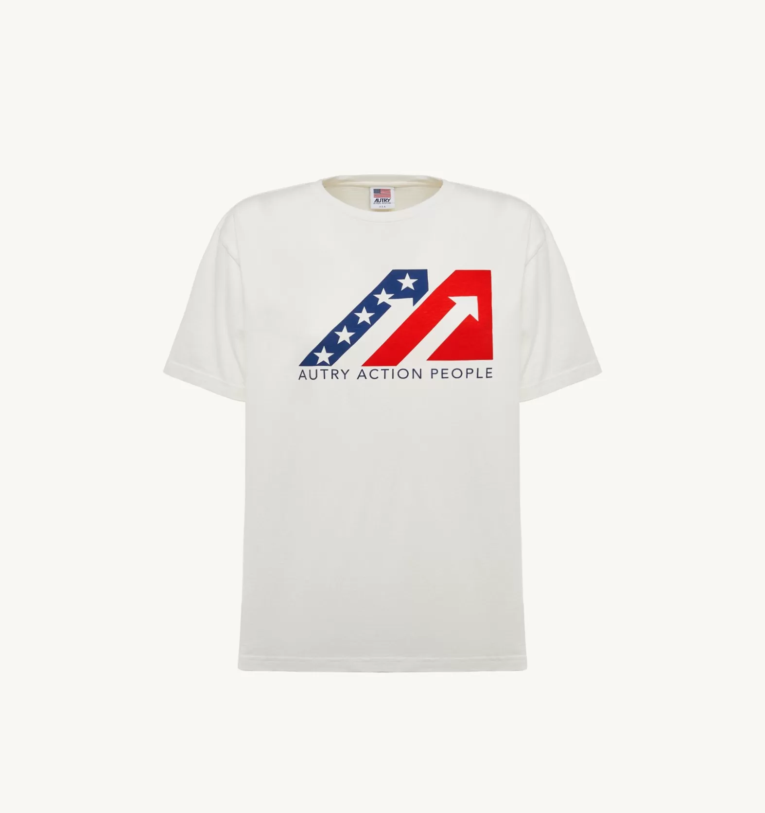 Top^AUTRY Iconic Logo Crew Neck T-Shirt Color White
