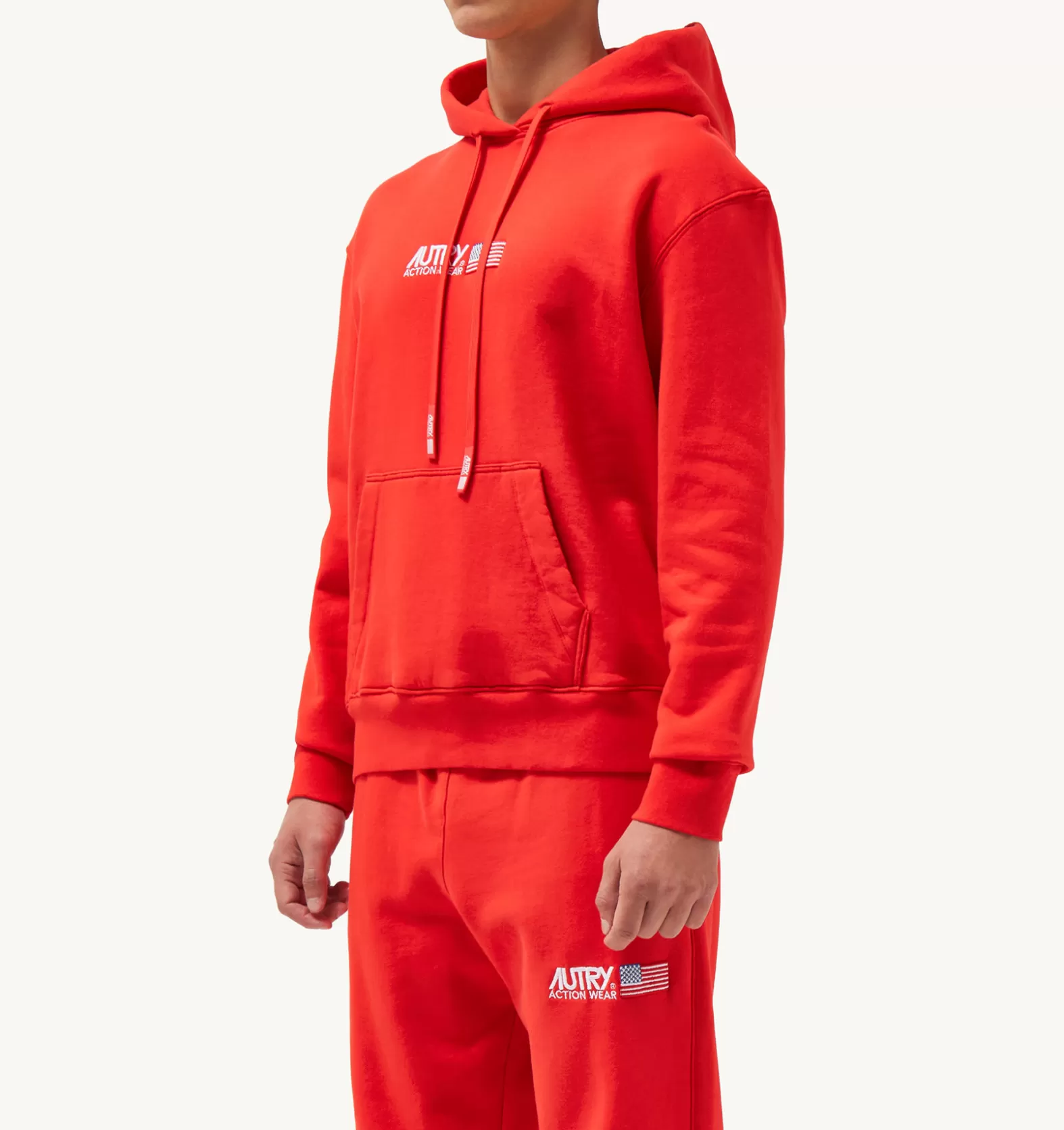 Top^AUTRY Iconic Logo Hooded Sweatshirt Color Red