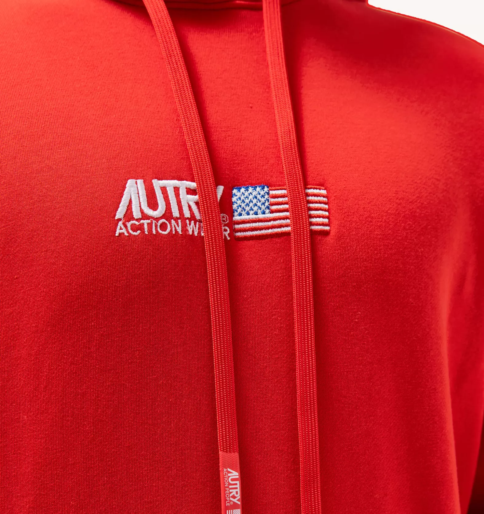 Top^AUTRY Iconic Logo Hooded Sweatshirt Color Red