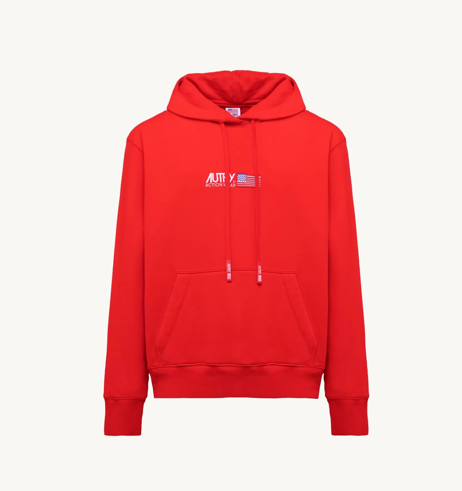 Top^AUTRY Iconic Logo Hooded Sweatshirt Color Red