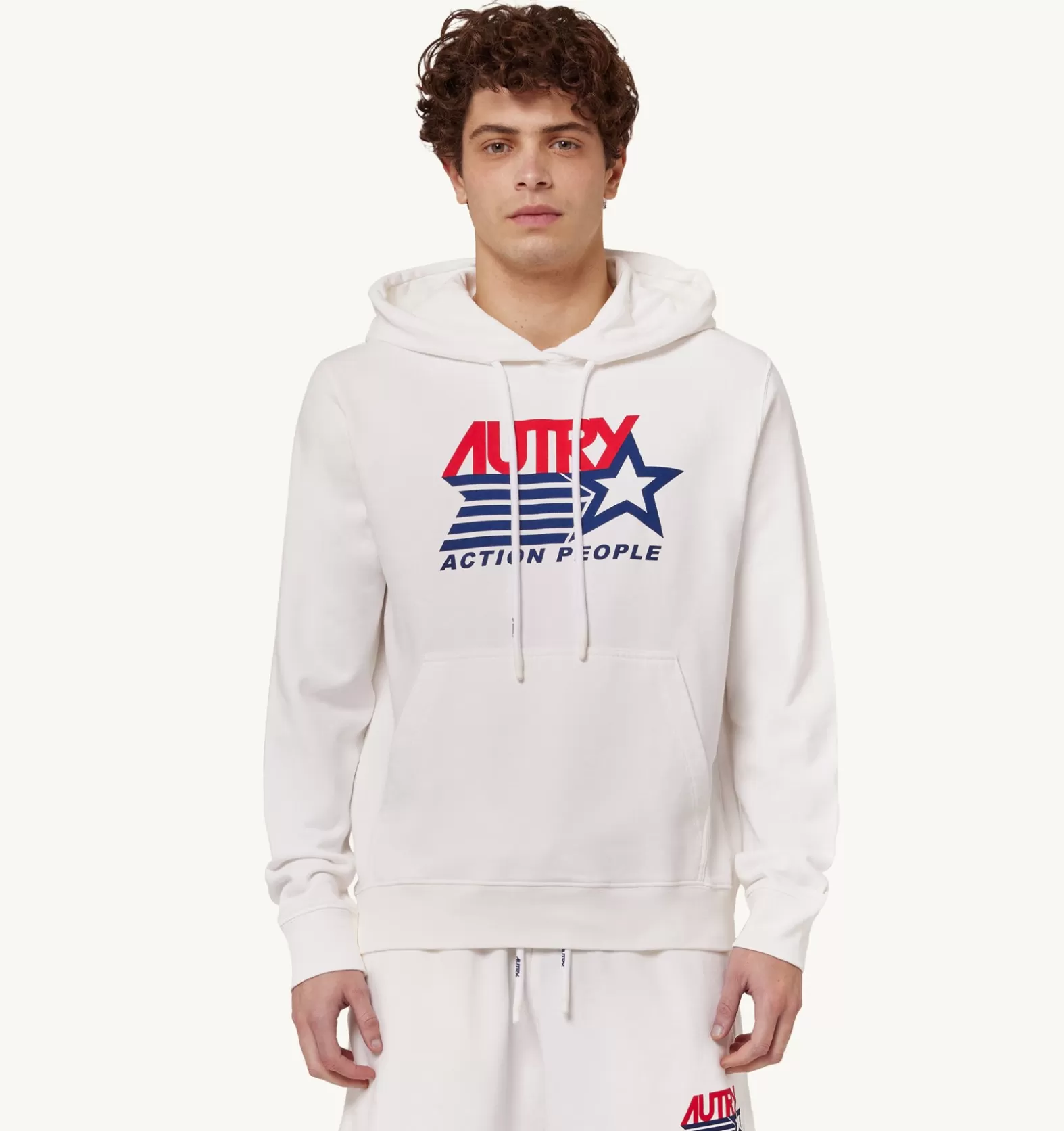 Top^AUTRY Iconic Logo Hooded Sweatshirt Color White