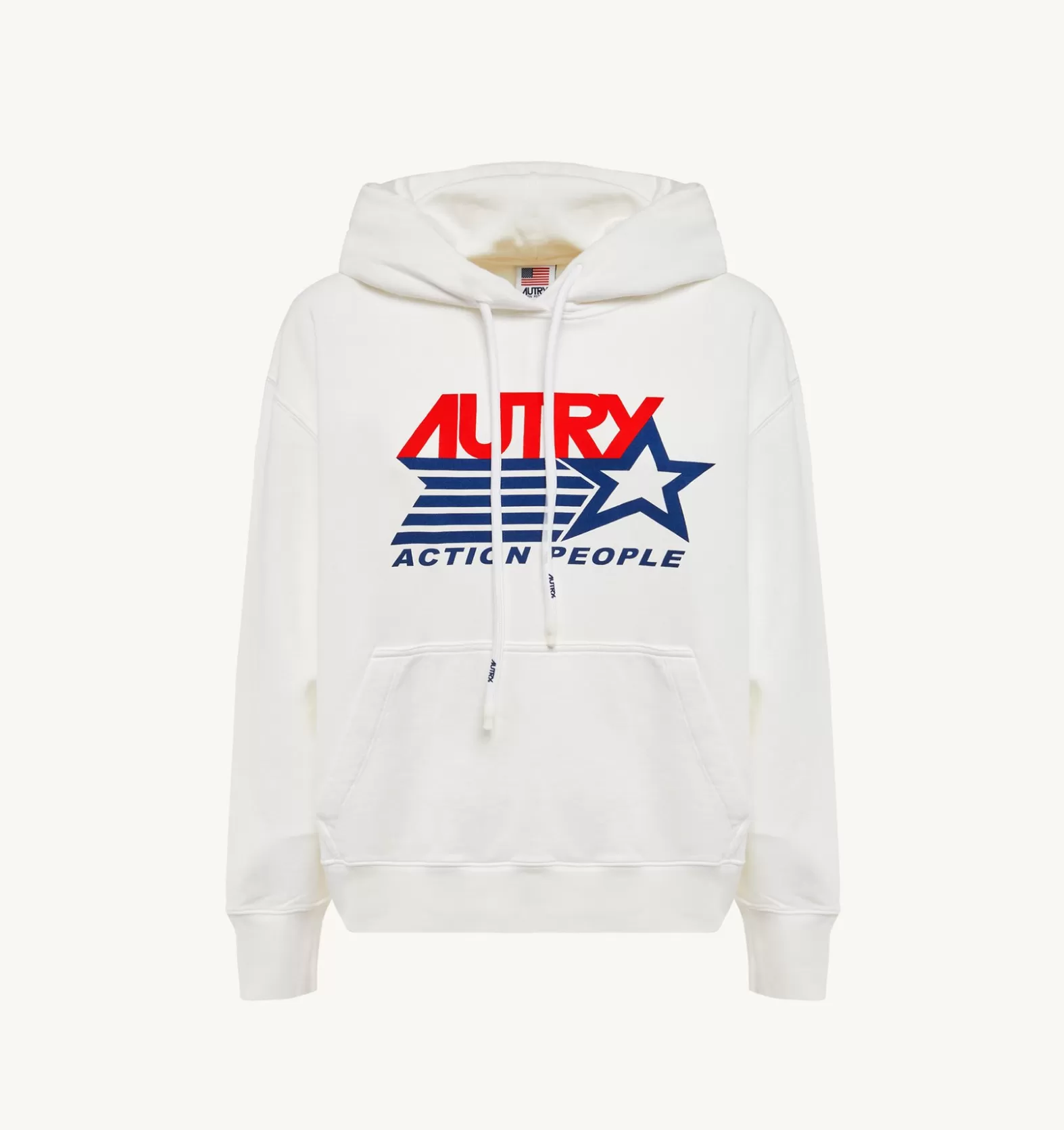 Top^AUTRY Iconic Logo Hooded Sweatshirt Color White