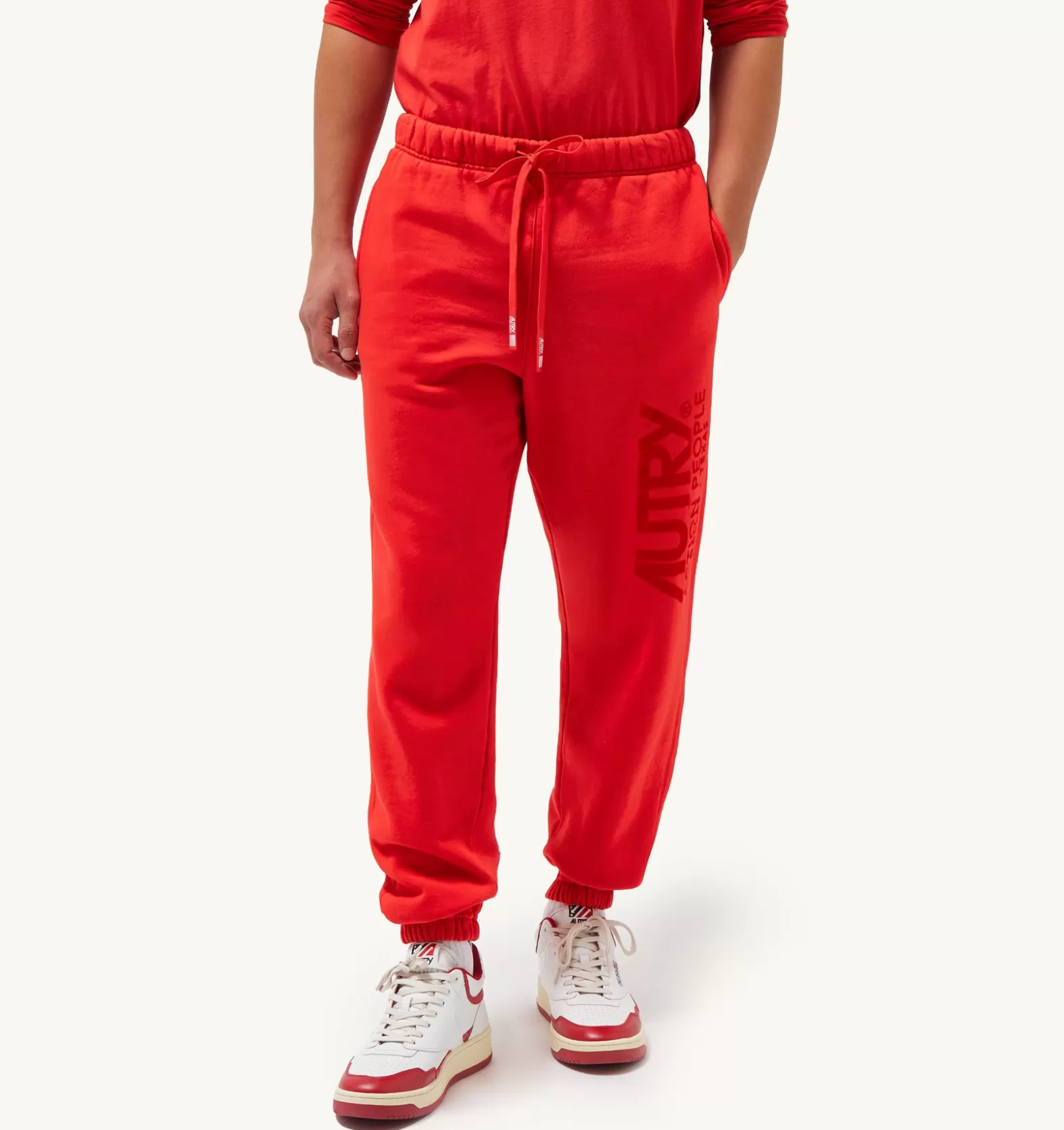Bottom^AUTRY Iconic Logo Pants Color Red