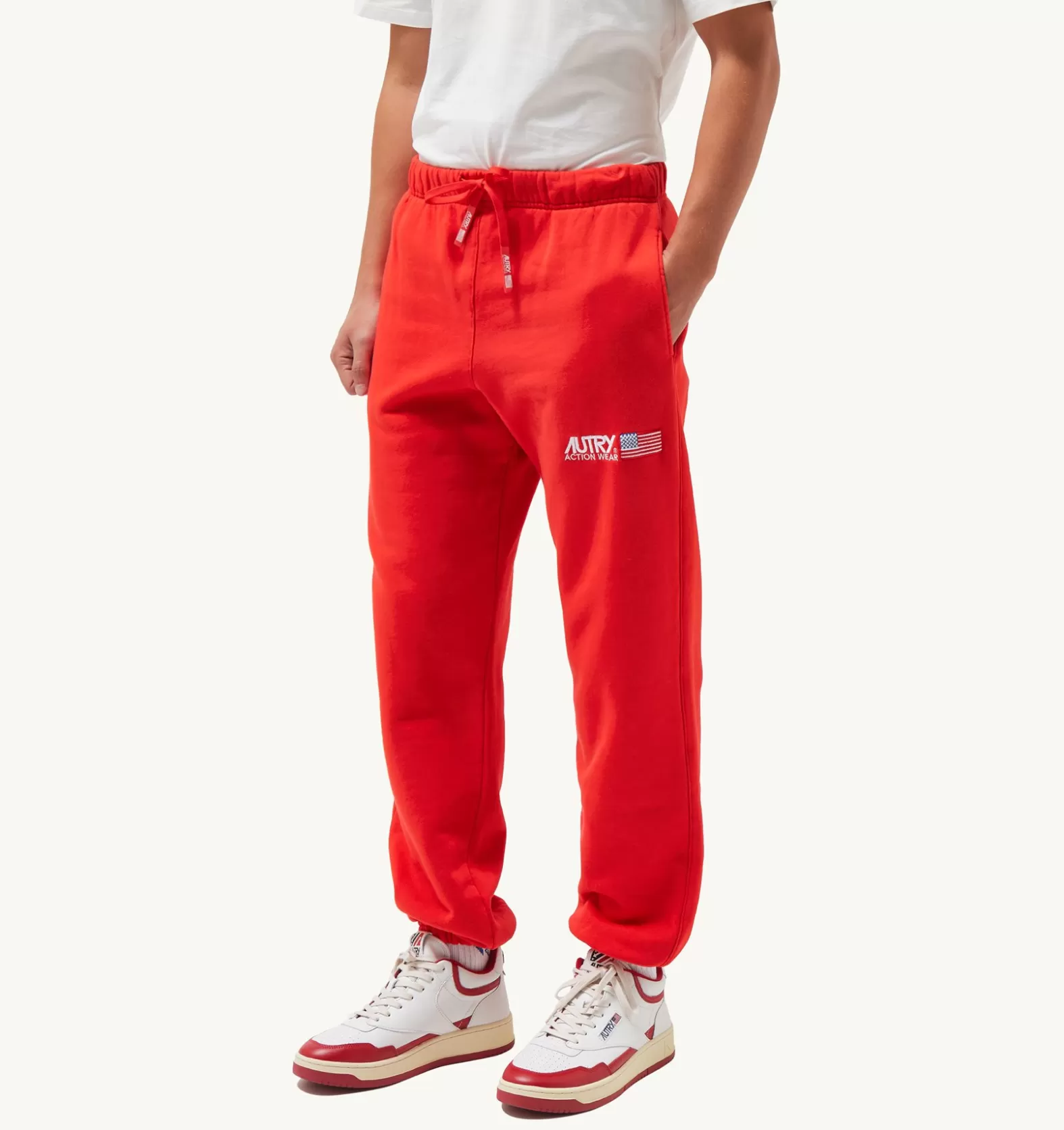 Bottom^AUTRY Iconic Logo Pants Color Red