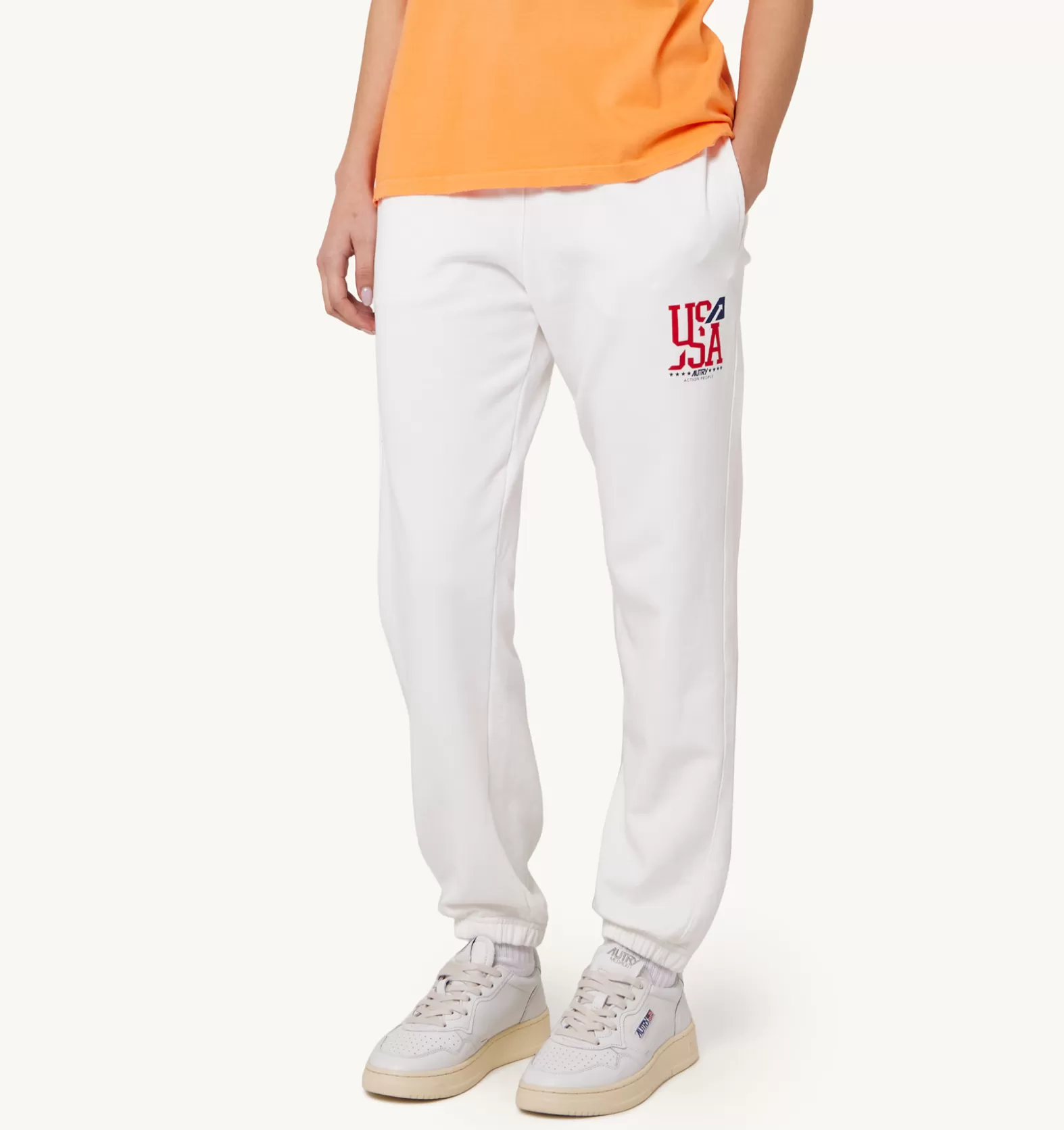 Bottom^AUTRY Iconic Logo Pants Color White
