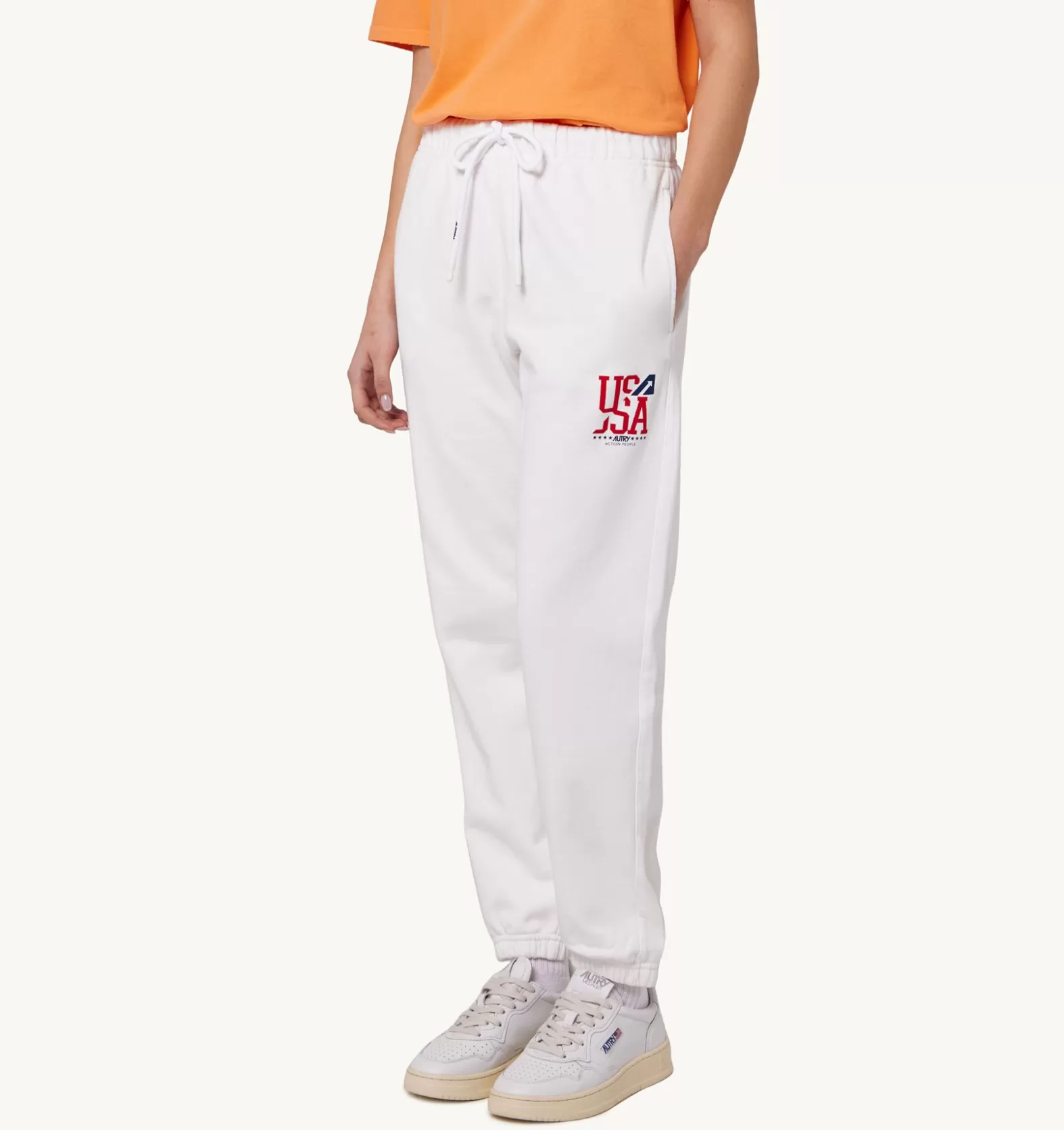 Bottom^AUTRY Iconic Logo Pants Color White