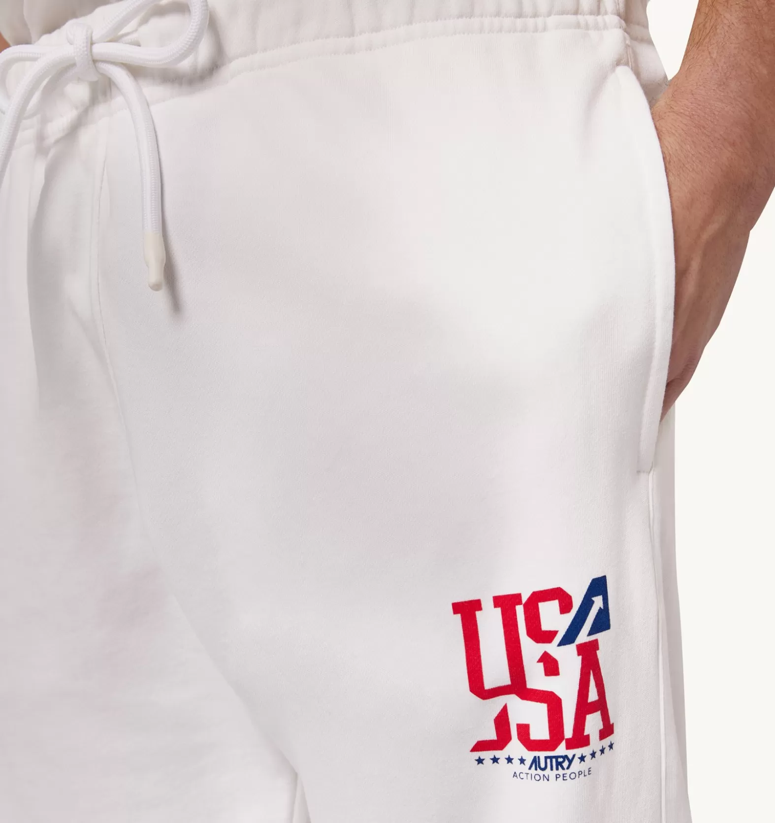 Bottom^AUTRY Iconic Logo Pants Color White