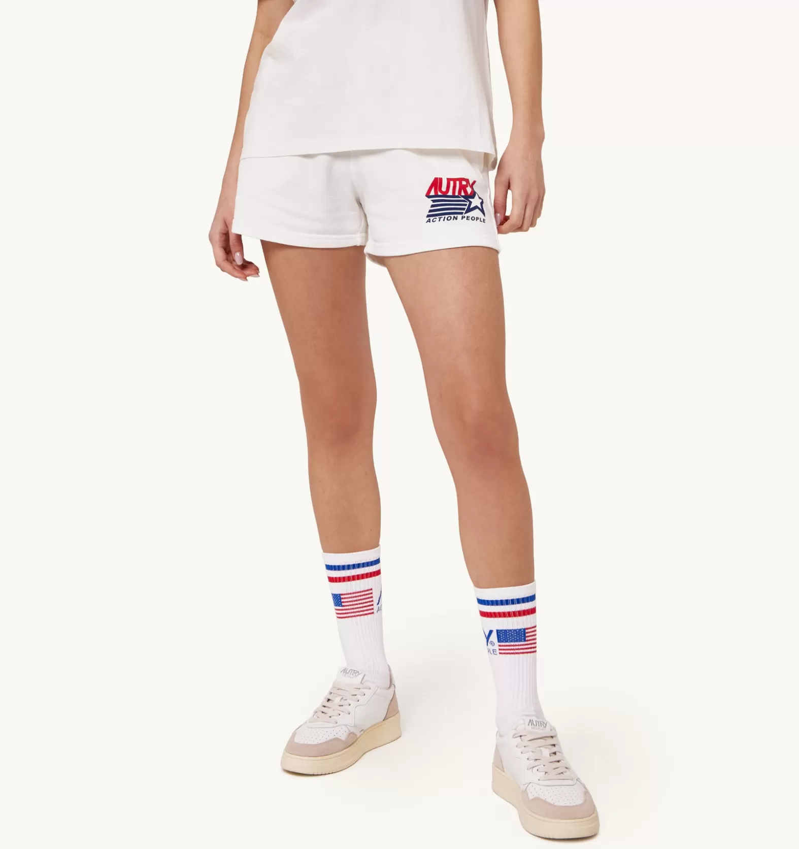 Bottom^AUTRY Iconic Logo Shorts Color White