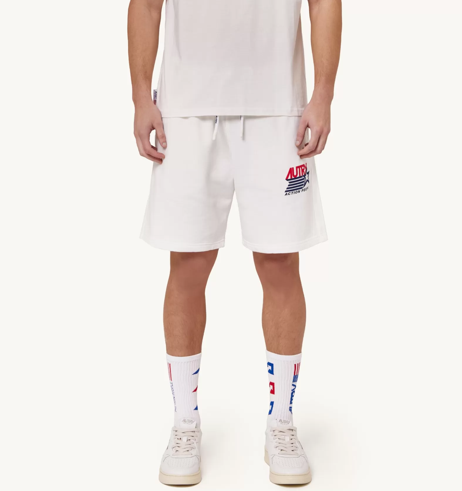 Bottom^AUTRY Iconic Logo Shorts Color White