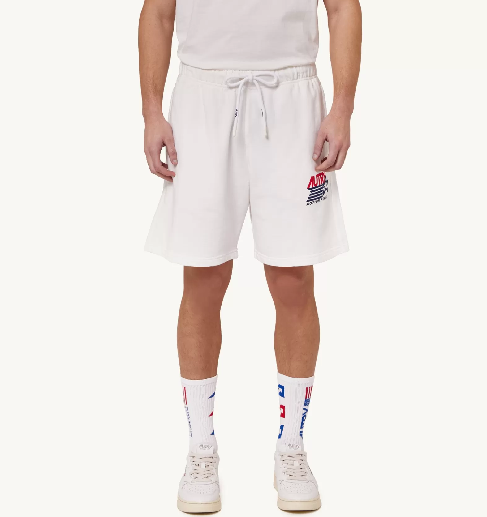 Bottom^AUTRY Iconic Logo Shorts Color White