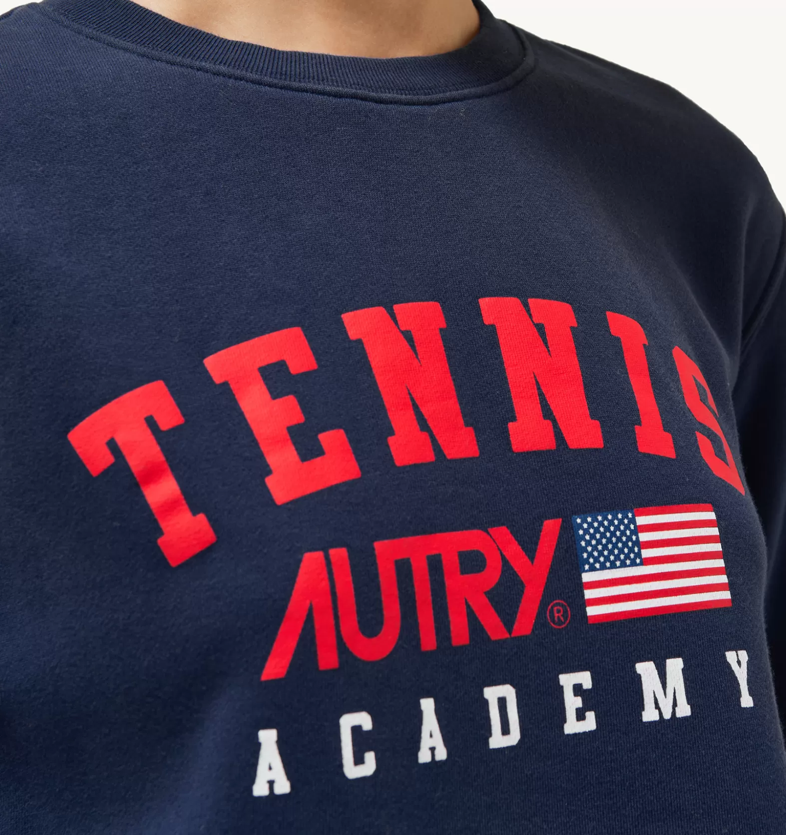 Top^AUTRY Iconic Tennis Logo Sweatshirt Color Blue