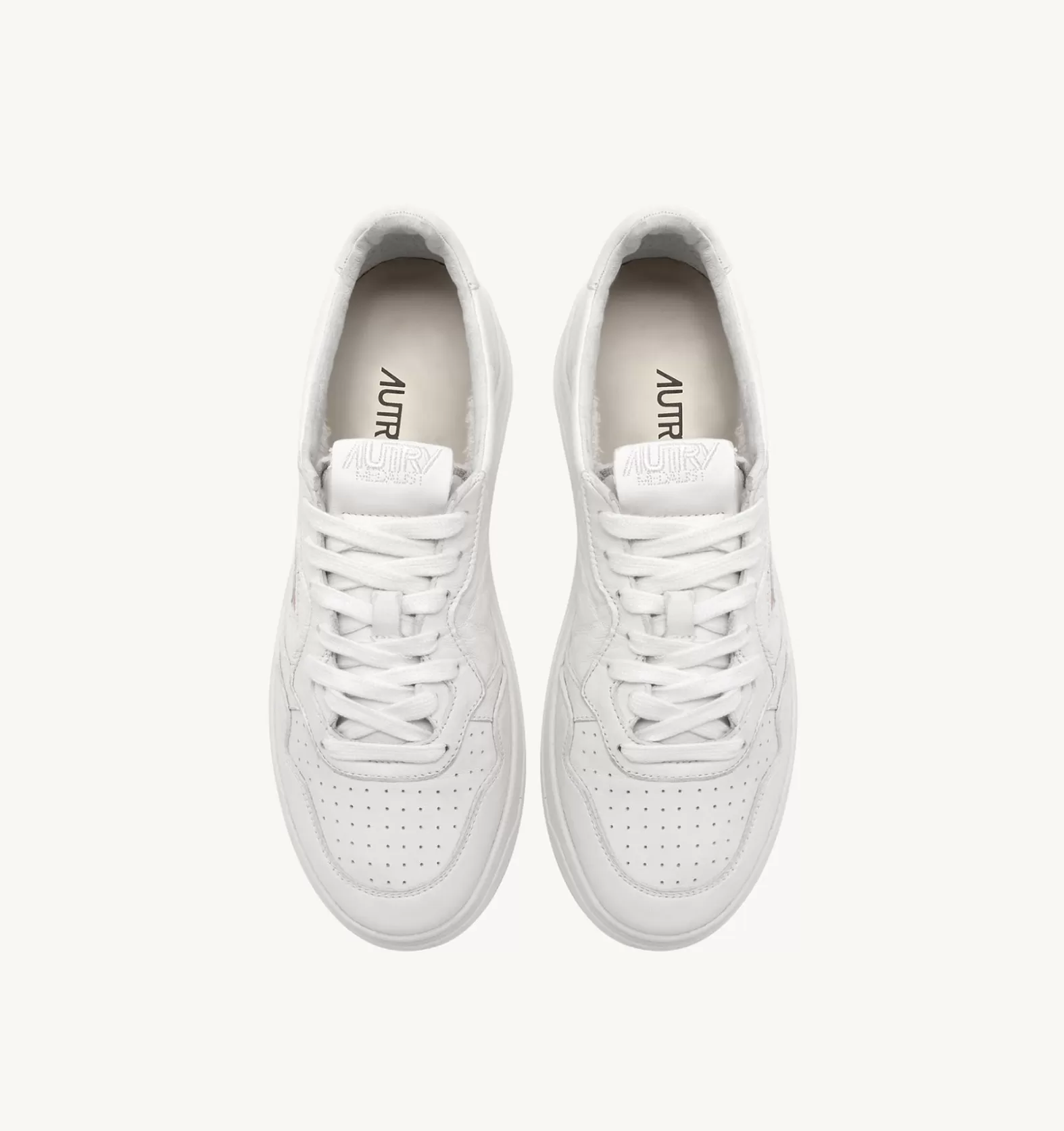 Medalist^AUTRY Medalist Low Sneaker In Optical White Goat Leather
