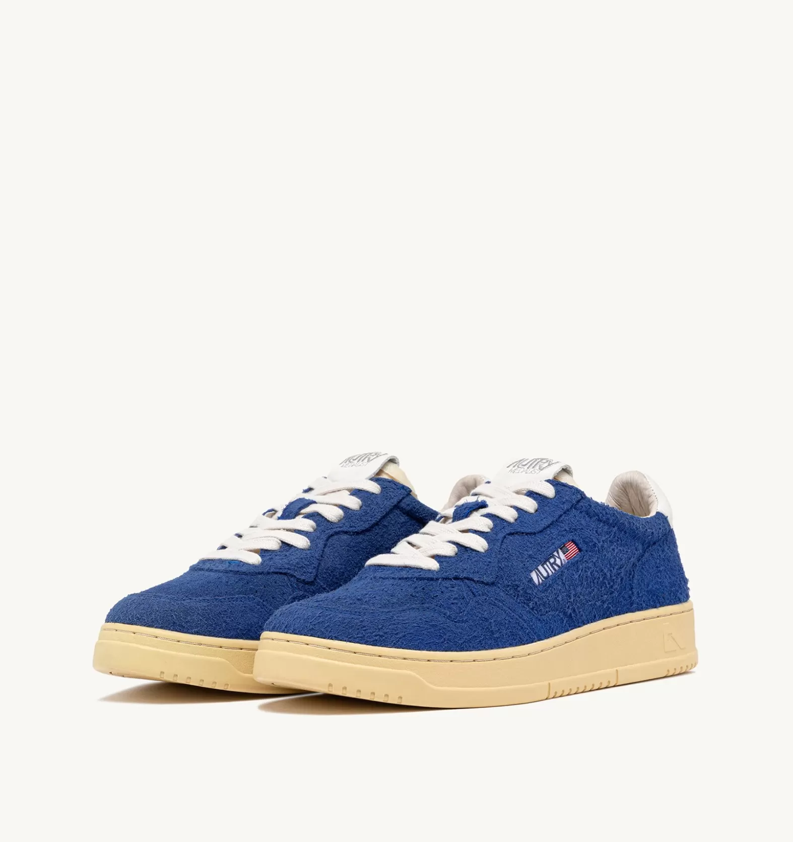 Medalist^AUTRY Medalist Low Sneakers In Bluette Hair-Effect Suede